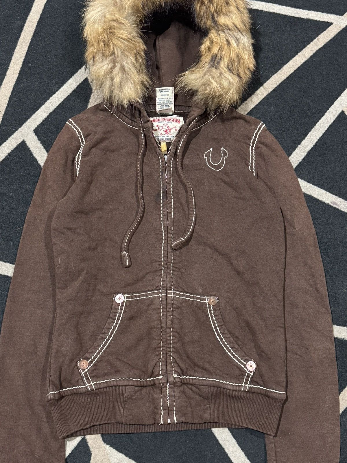 True Religion True Religion Fur Hoodie Size US XS / EU 42 / 0 - 2 Thumbnail