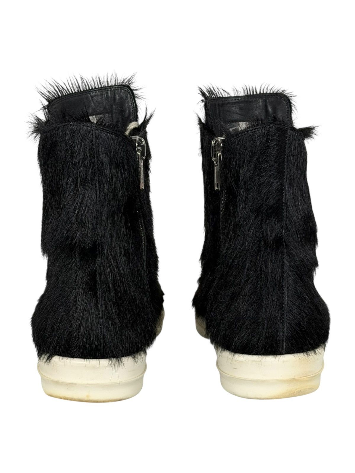Rick Owens Rick Owens Black Calf Pony Hair Mainline Ramones Size US 12.5 / EU 45-46 - 7 Thumbnail
