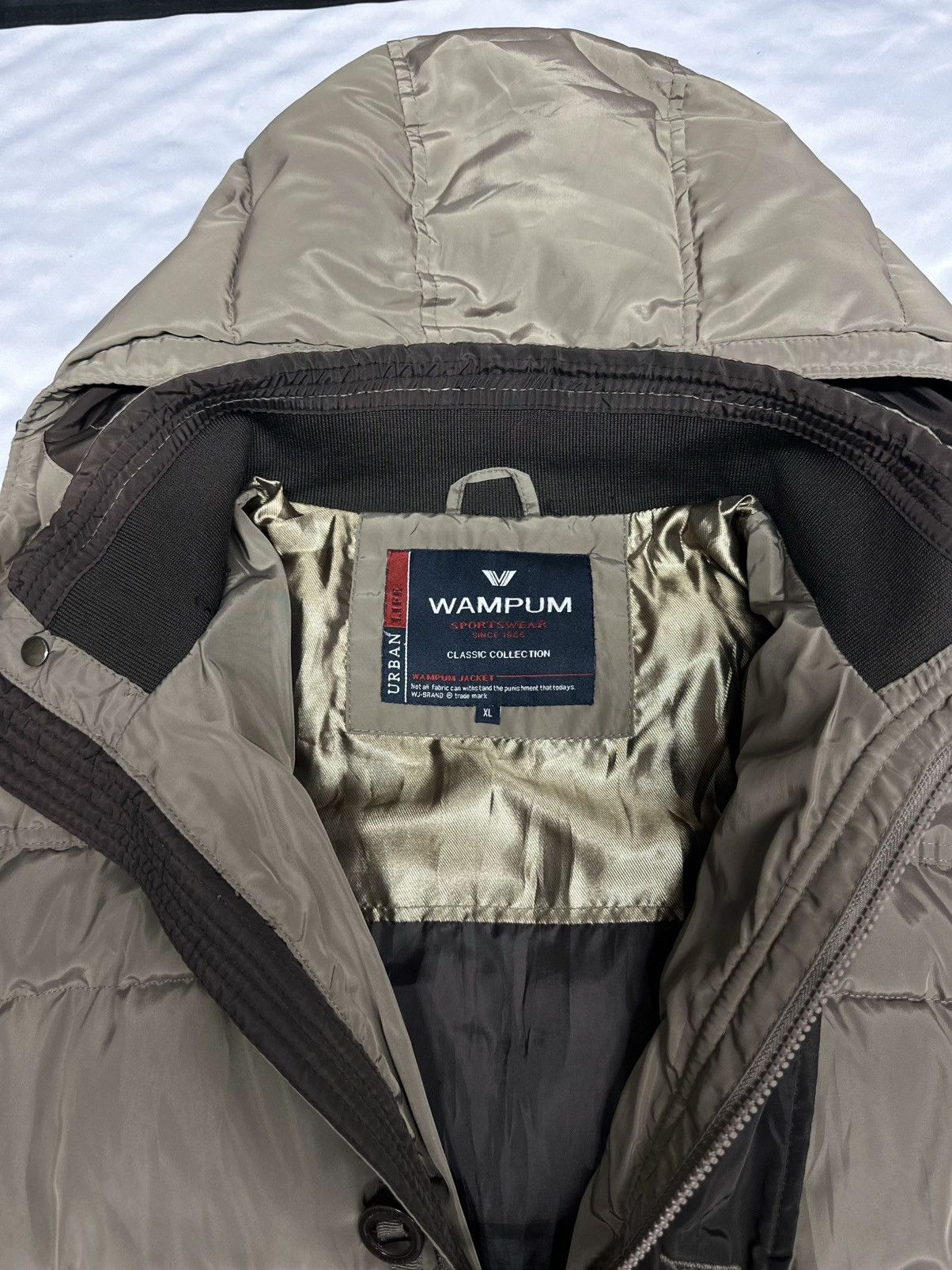 Other 90s Khaki Puffer Jacket - Vintage Wampum Size US XL / EU 56 / 4 - 3 Thumbnail