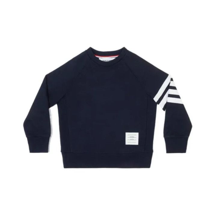 Thom Browne Thom Browne Kids' Crewneck Sweatshirt in Navy Size US S / EU 44-46 / 1 - 1 Thumbnail