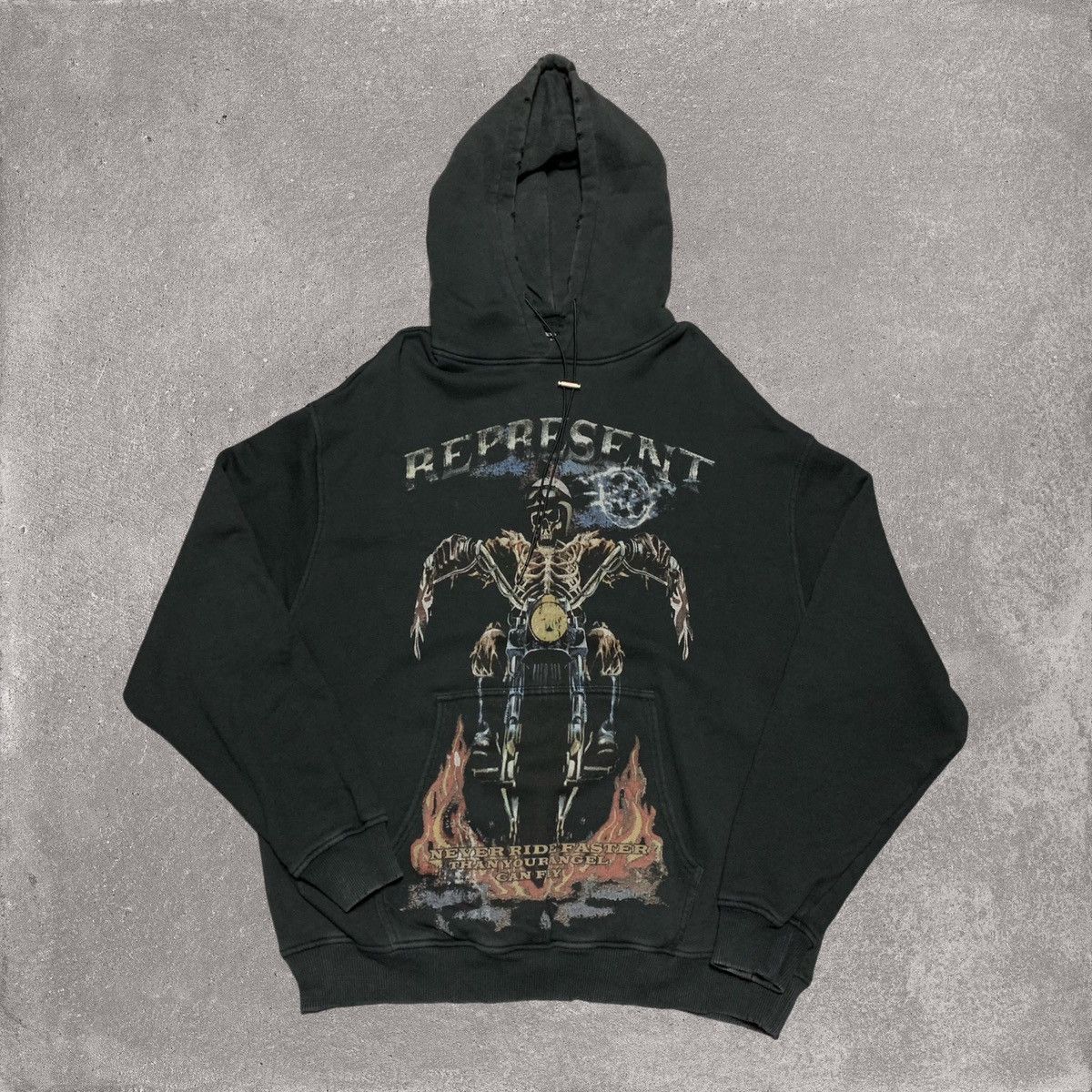 Represent Clo. Represent Small Never Ride Faster Vintage Black Hoodie Size US S / EU 44-46 / 1 - 1 Thumbnail