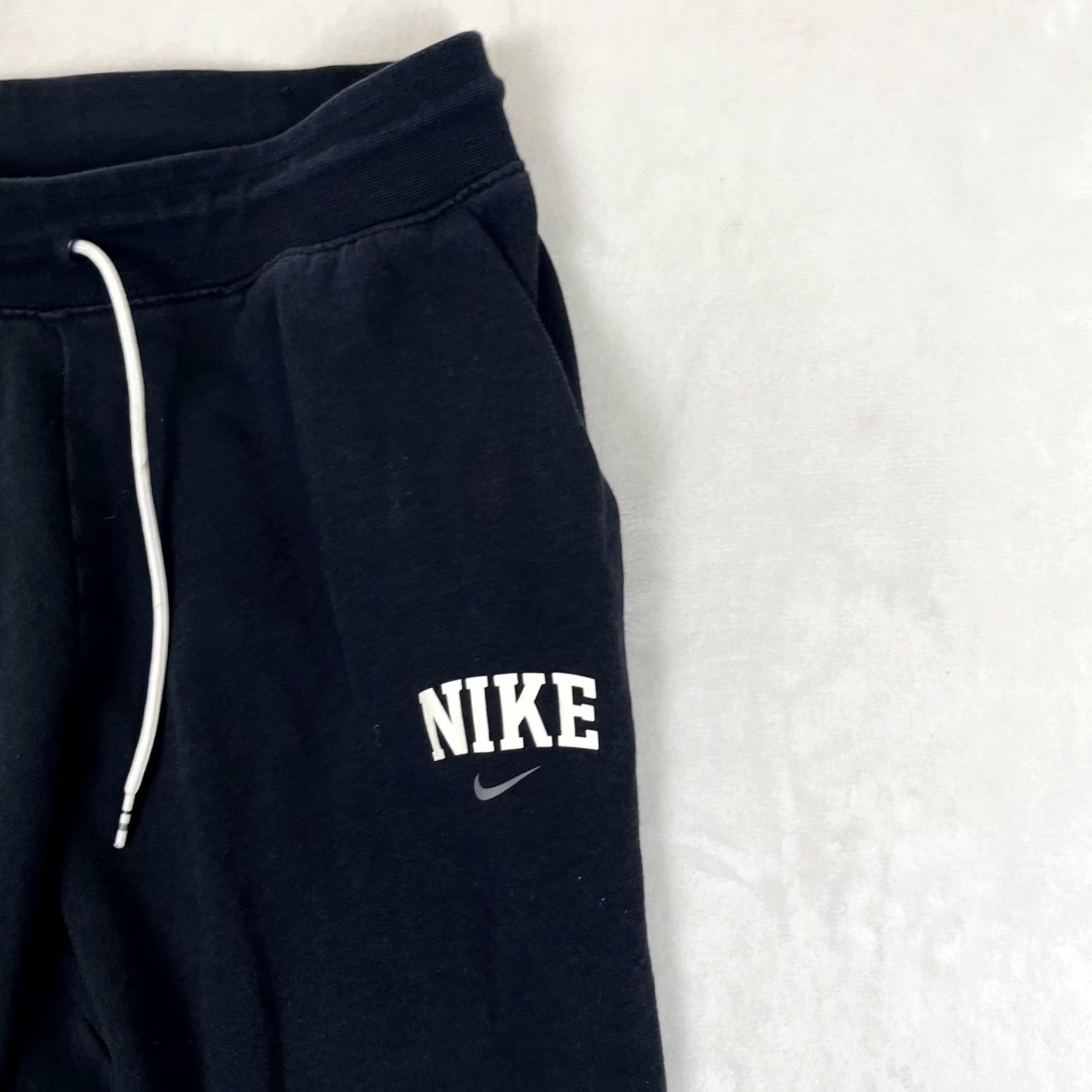 Nike Nike Fleece Pants Mens Medium Black Joggers Tapered Cuff Athletic Training Retro Size US 31 - 3 Thumbnail