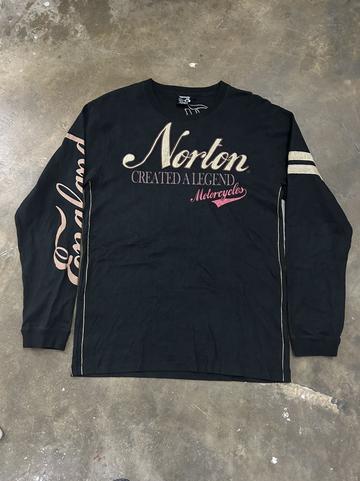 Norton Motorcycle Custom Racing British 650cc Long Sleeve