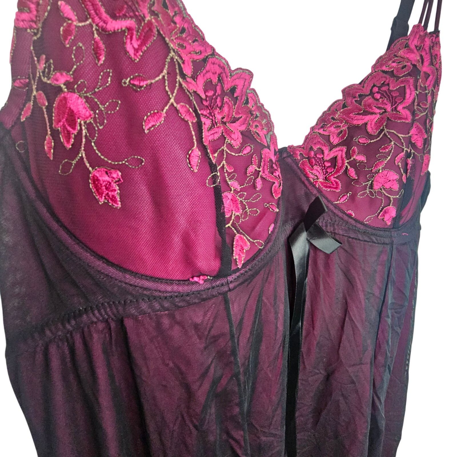 Torrid Torrid Babydoll Lingerie 3X Underwire Lace Chemise Boudoir Size 3XL / US 20-22 - 4 Thumbnail
