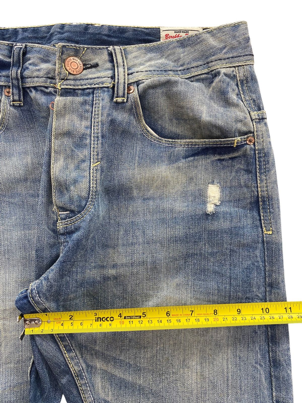 Bershka Bershka Faded Wash Patchwork Style Skinny Leg Jeans Size US 30 / EU 46 - 7 Thumbnail