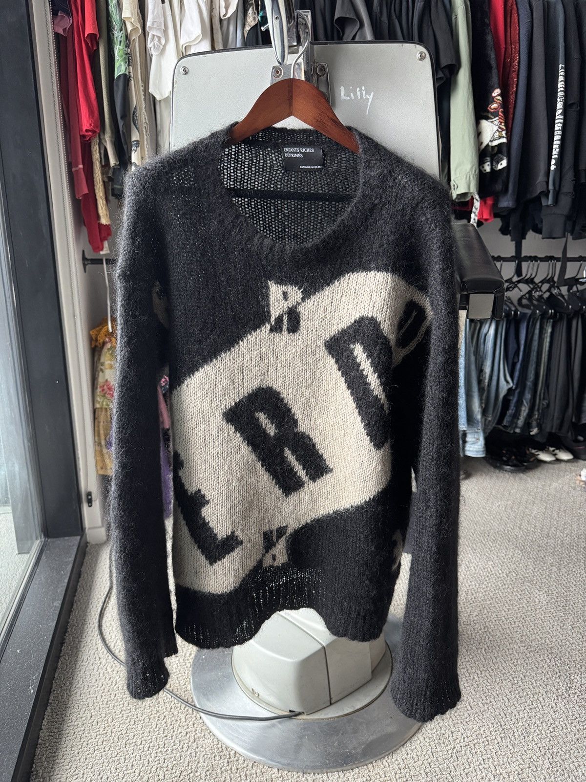 Enfants Riches Deprimes ENFANTS RICHES DEPRIMES TV Logo MOHAIR Knit sweater Size US L / EU 52-54 / 3 - 3 Thumbnail