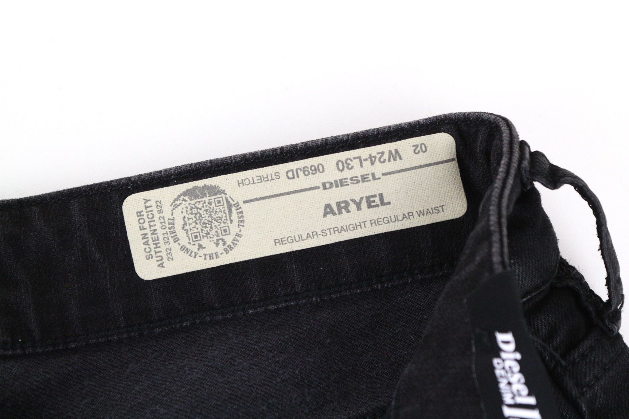 Diesel ARYEL 069JD W24/L30 Black Stretch Buttoned Jeans 69901 Size 24" / US 00 / IT 34 - 7 Thumbnail