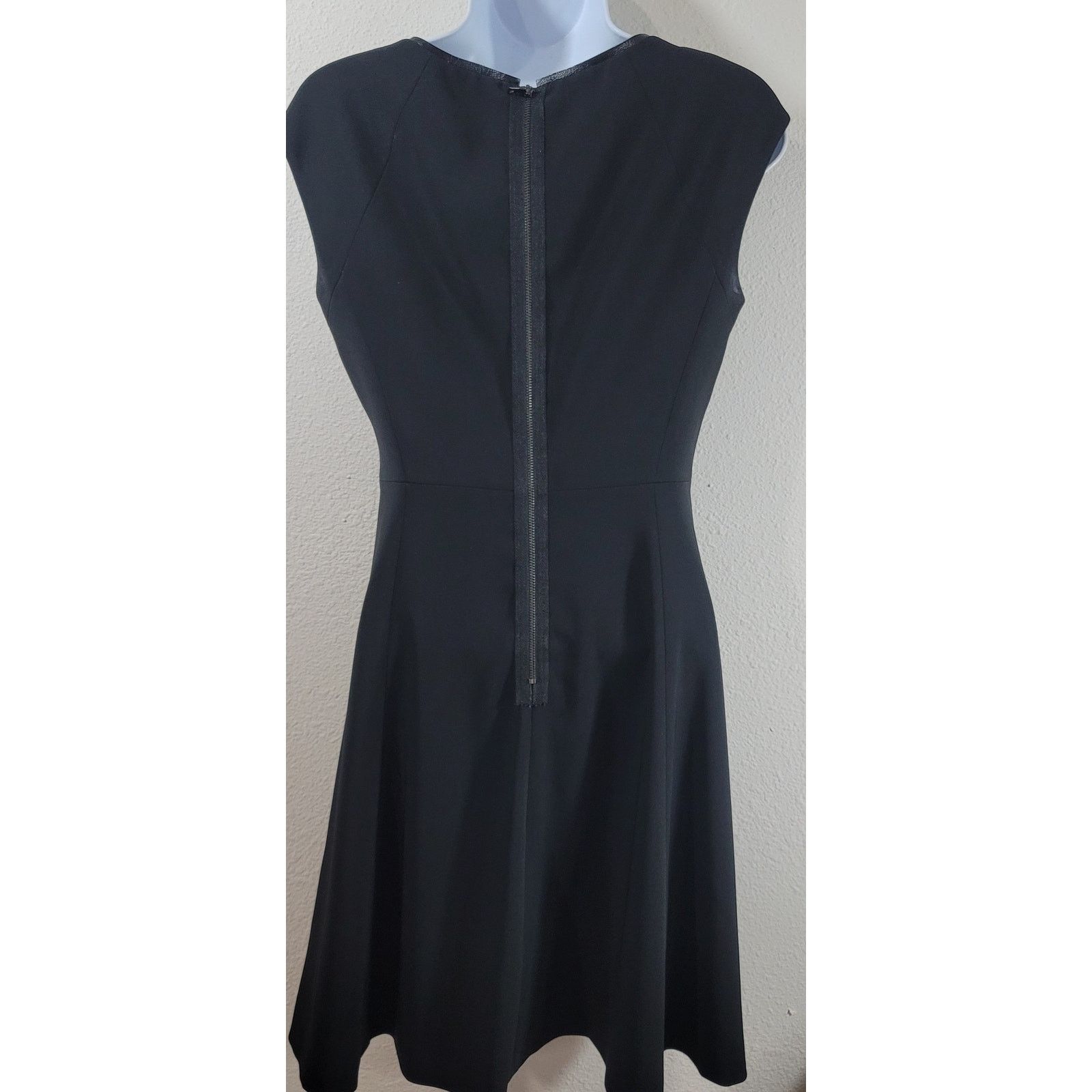 Other T Tahari Black Brown Color Block Sheath Dress 2 Soft Size XS / US 0-2 / IT 36-38 - 2 Thumbnail