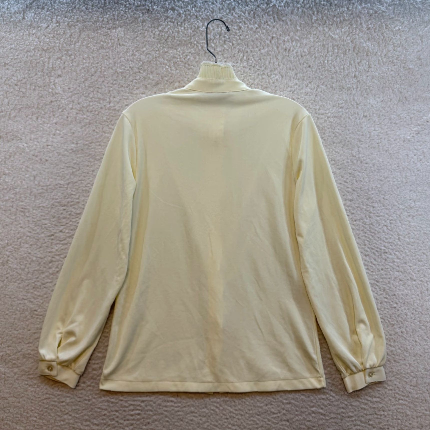 Vintage VINTAGE High Neck Button Up Top Blouse M Ivory Cream Edwardian Victorian Shirt Womens Size M / US 6-8 / IT 42-44 - 2 Thumbnail