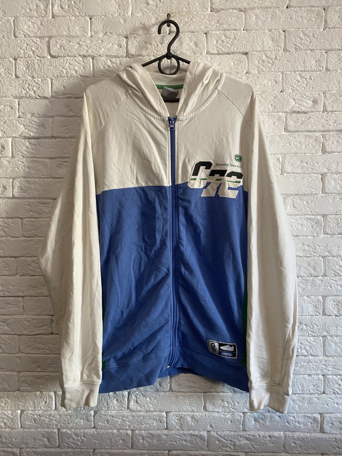 Nike × Vintage Vintage Nike COR72Z Zip Hoodie Cortez Size US L / EU 52-54 / 3 - 1 Thumbnail