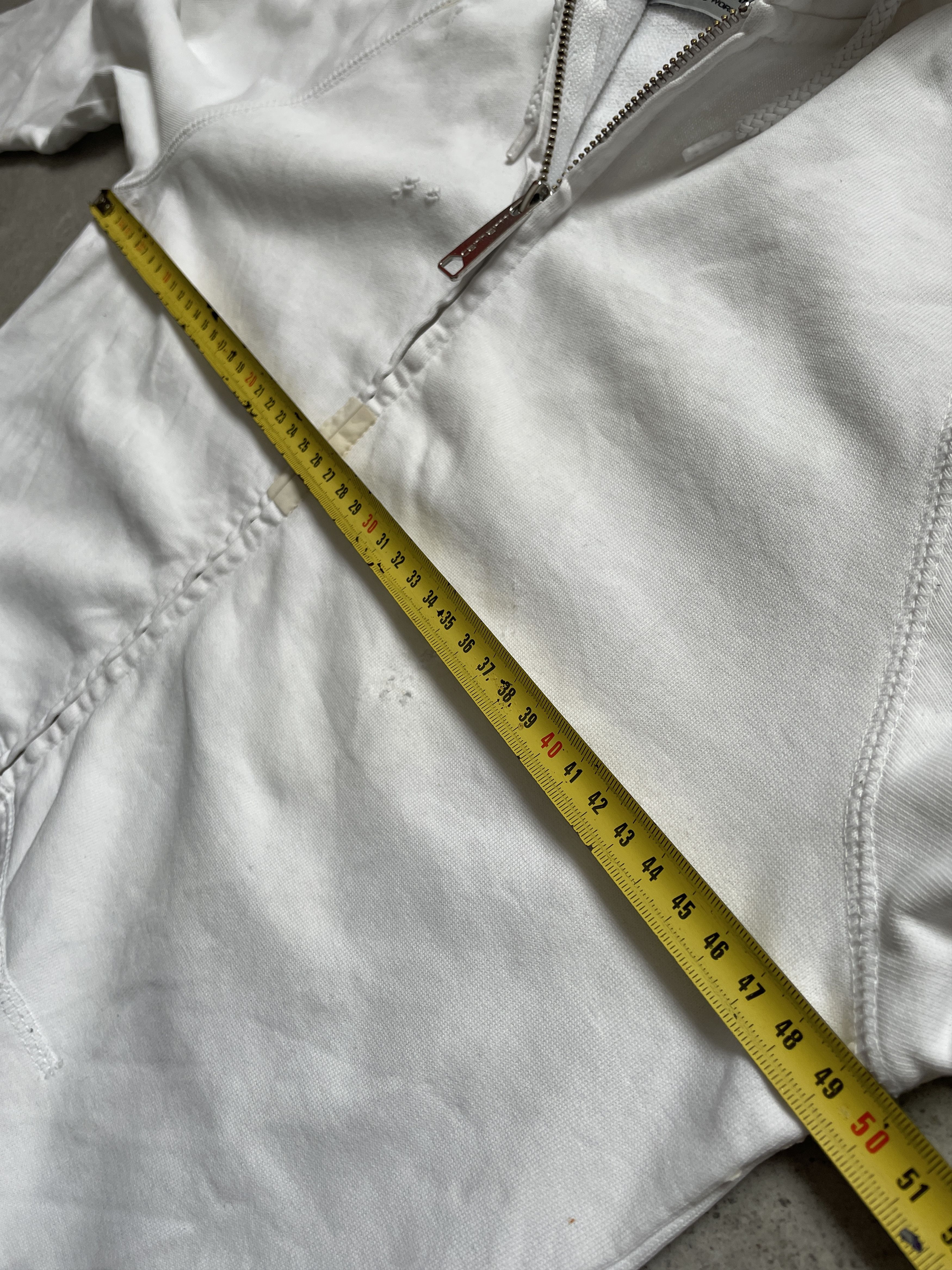 Carhartt CARHARTT \SLAM JAM WHITE DISTRESSED REFLECTIVE ZIP HOODIE Size US S / EU 44-46 / 1 - 14 Thumbnail