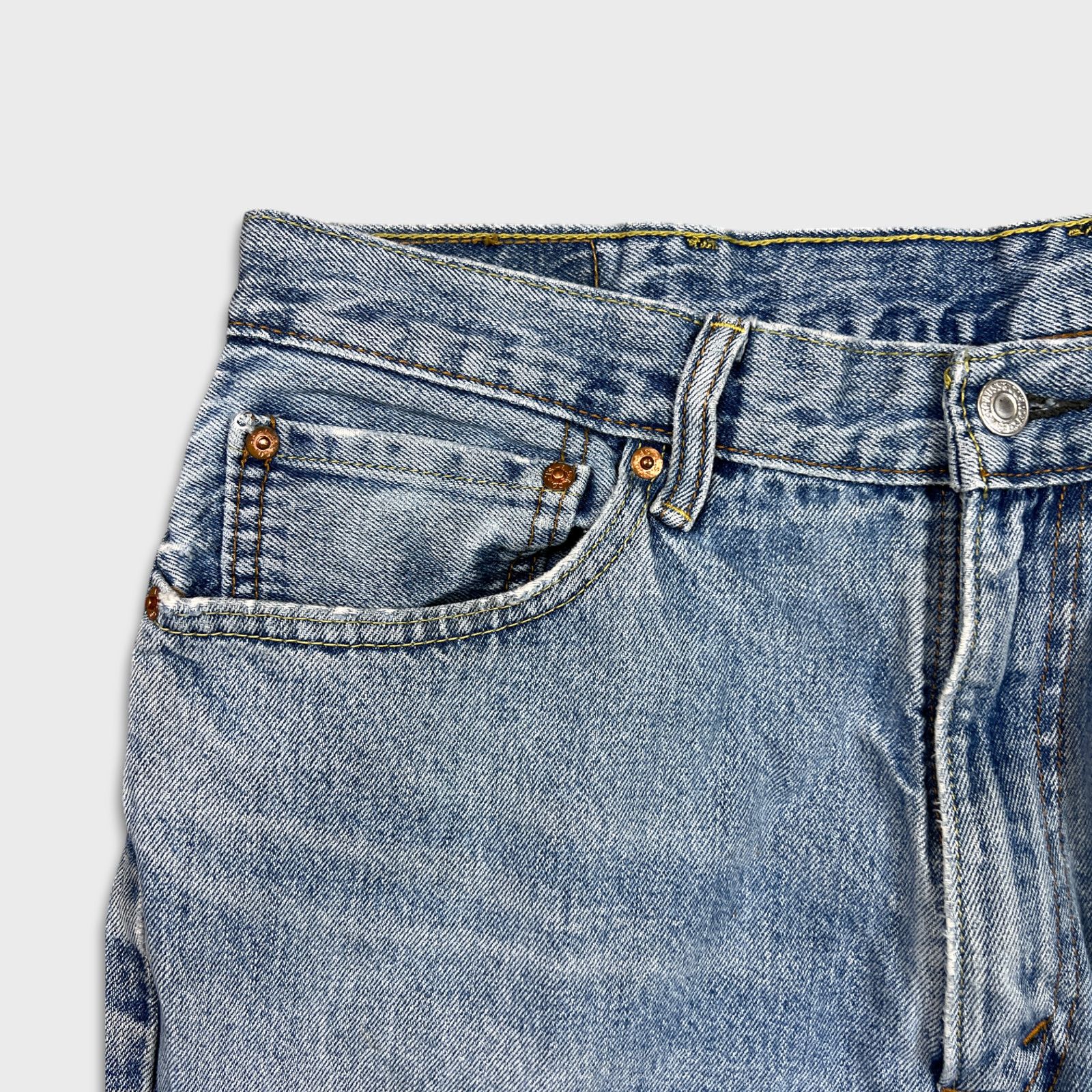Levi's × Vintage Levi's 505 Jeans 36x30 Original Regular Straight Leg Denim Size US 36 / EU 52 - 3 Thumbnail