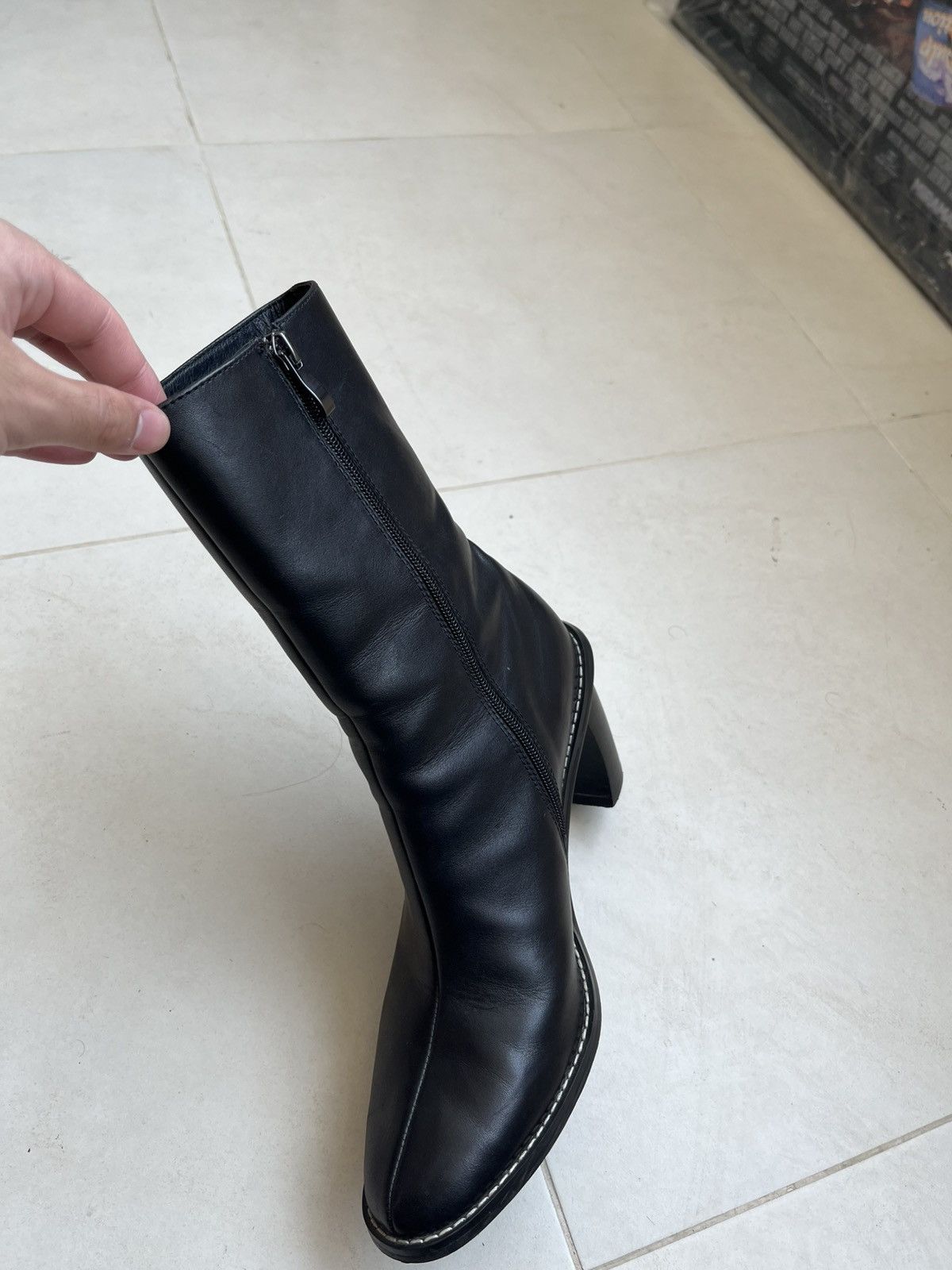 Vintage Vintage High Heel Leather Boots Size US 9.5 / IT 39.5 - 12 Thumbnail