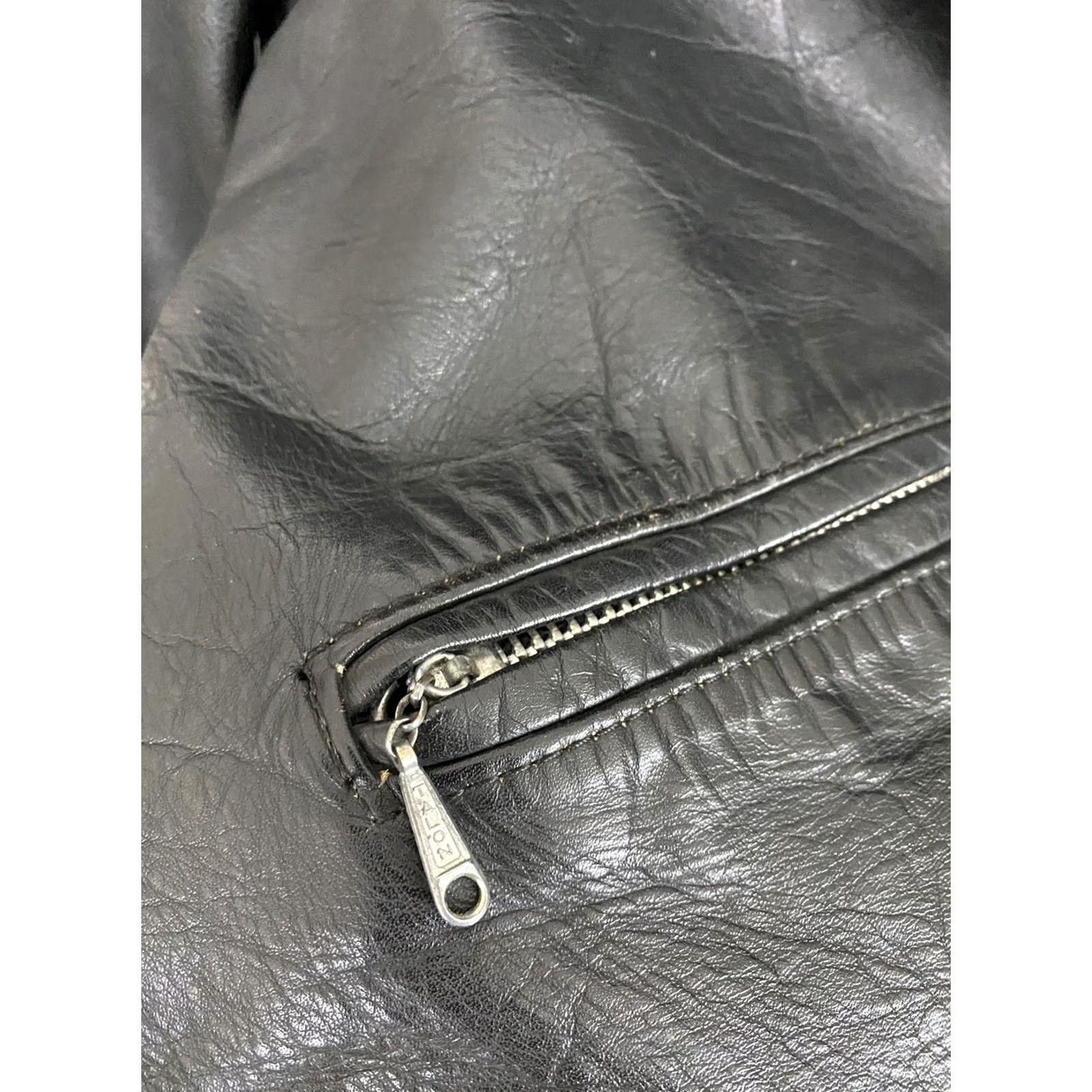 Brooks VTG 60s Brooks Gold Label Leather Motorcycle Jacket Biker Mens S Gold Tag Vintage Leather Jacket Size US S / EU 44-46 / 1 - 5 Thumbnail