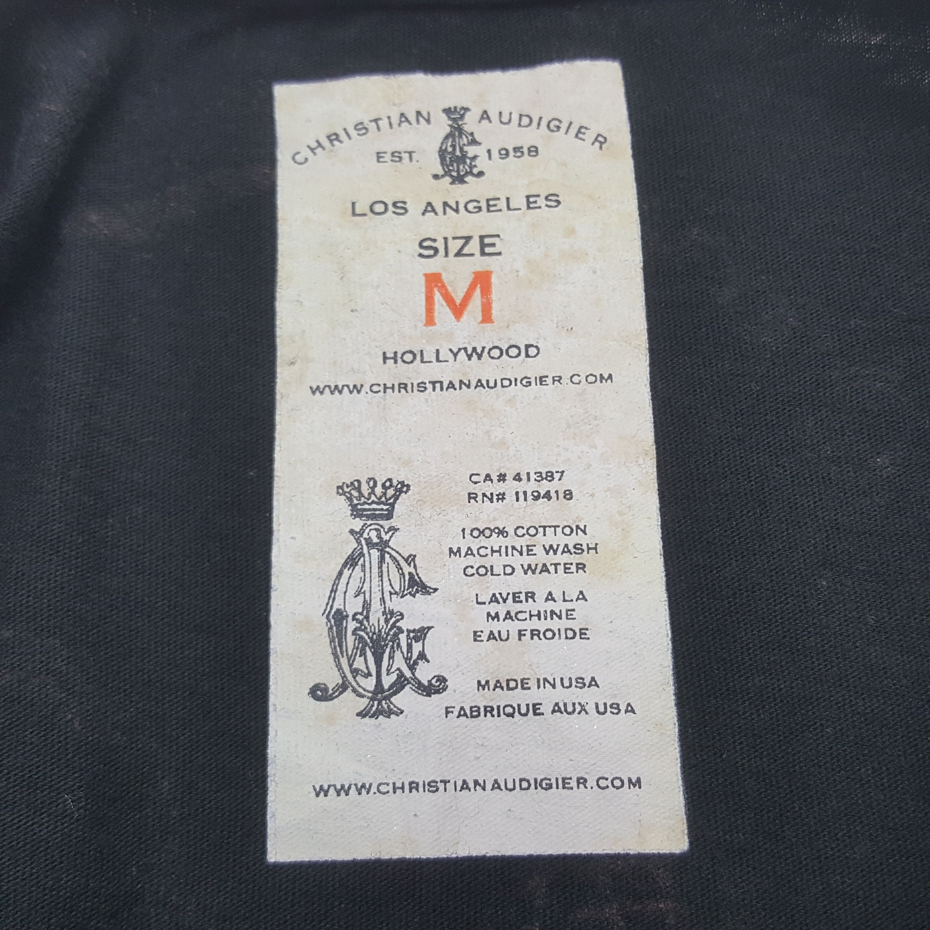 Christian Audigier Vintage Christian Audigier Los Angeles Overprinted Tshirt Size US M / EU 48-50 / 2 - 6 Thumbnail