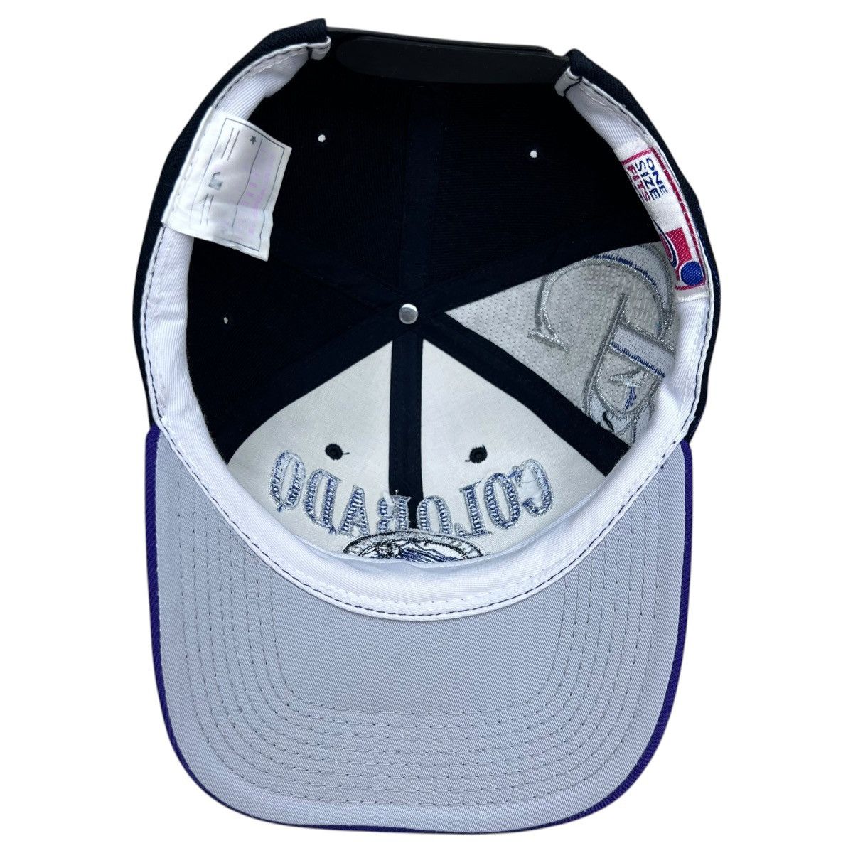 Sports Specialties 1990s MLB Colorado Rockies Sports Specialties Laser Snapback Size ONE SIZE - 9 Thumbnail