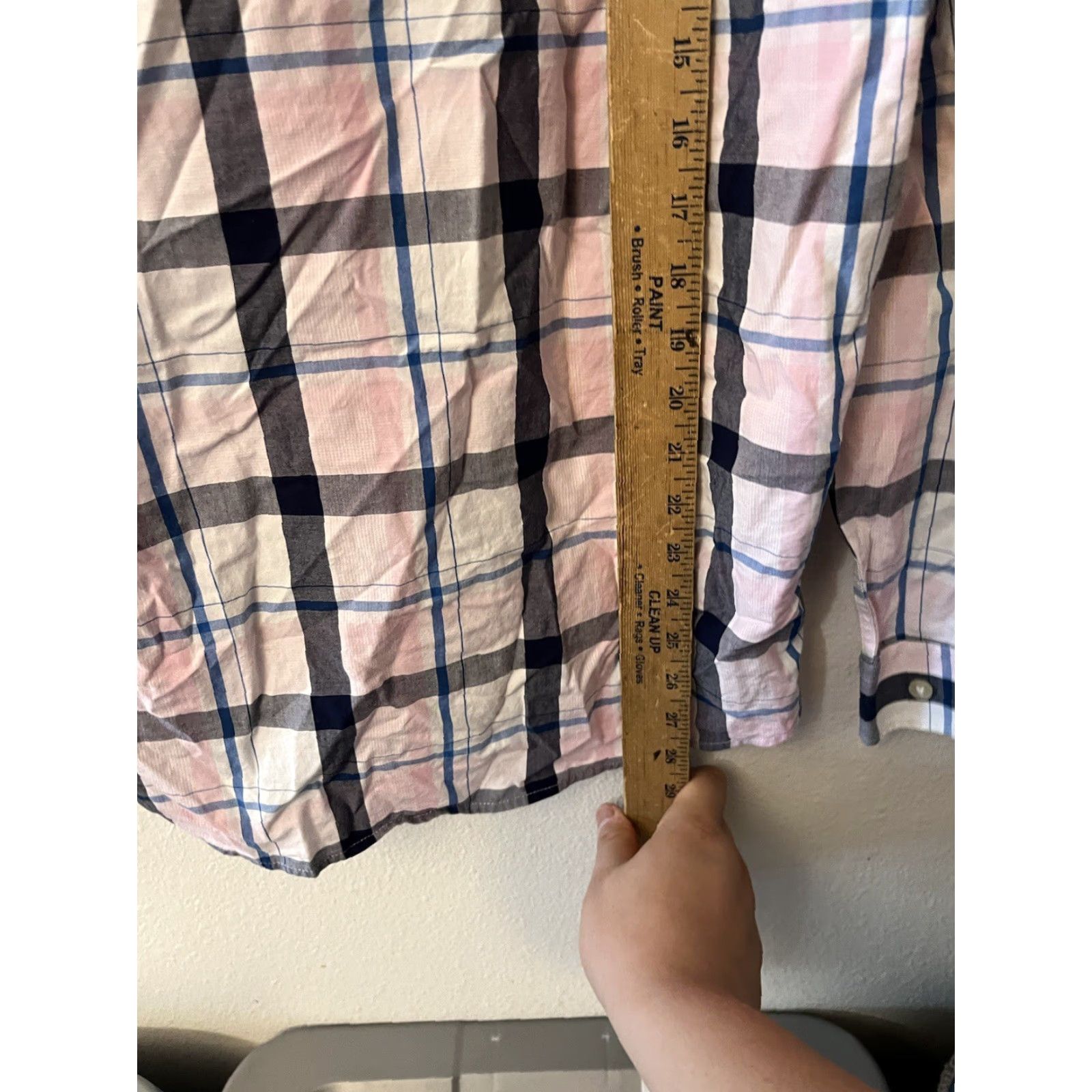 Express EXPRESS Button-Up Shirt Mens Medium Modern Fit Multicolor Plaid Check Size US M / EU 48-50 / 2 - 4 Thumbnail