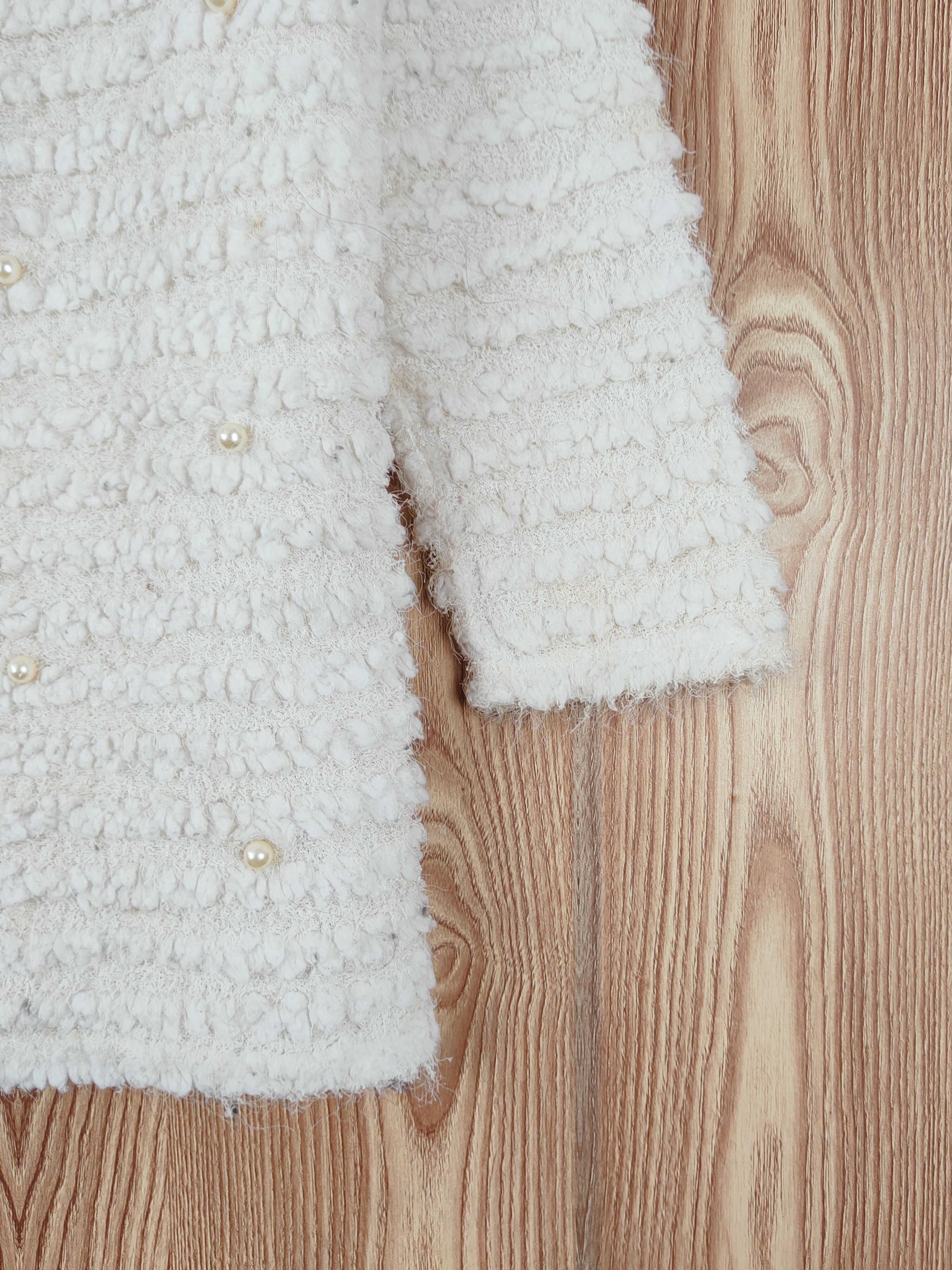 Japanese Brand APPL White Fur Mohair Knitwear #W682 Size M / US 6-8 / IT 42-44 - 6 Thumbnail