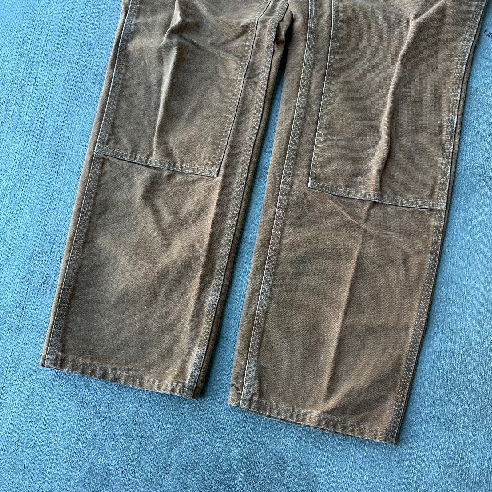 Carhartt × Vintage Carhartt brown double knee work wear carpenter pants Size US 33 - 3 Thumbnail