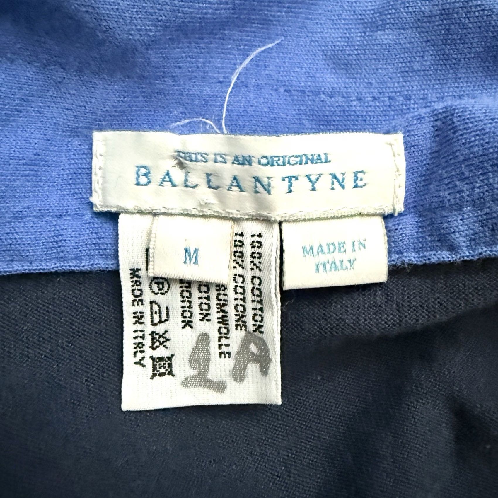 Ballantyne Ballantyne Polo Shirt Mens Size M Blue 100% Cotton ITALY Casual Size US M / EU 48-50 / 2 - 4 Thumbnail