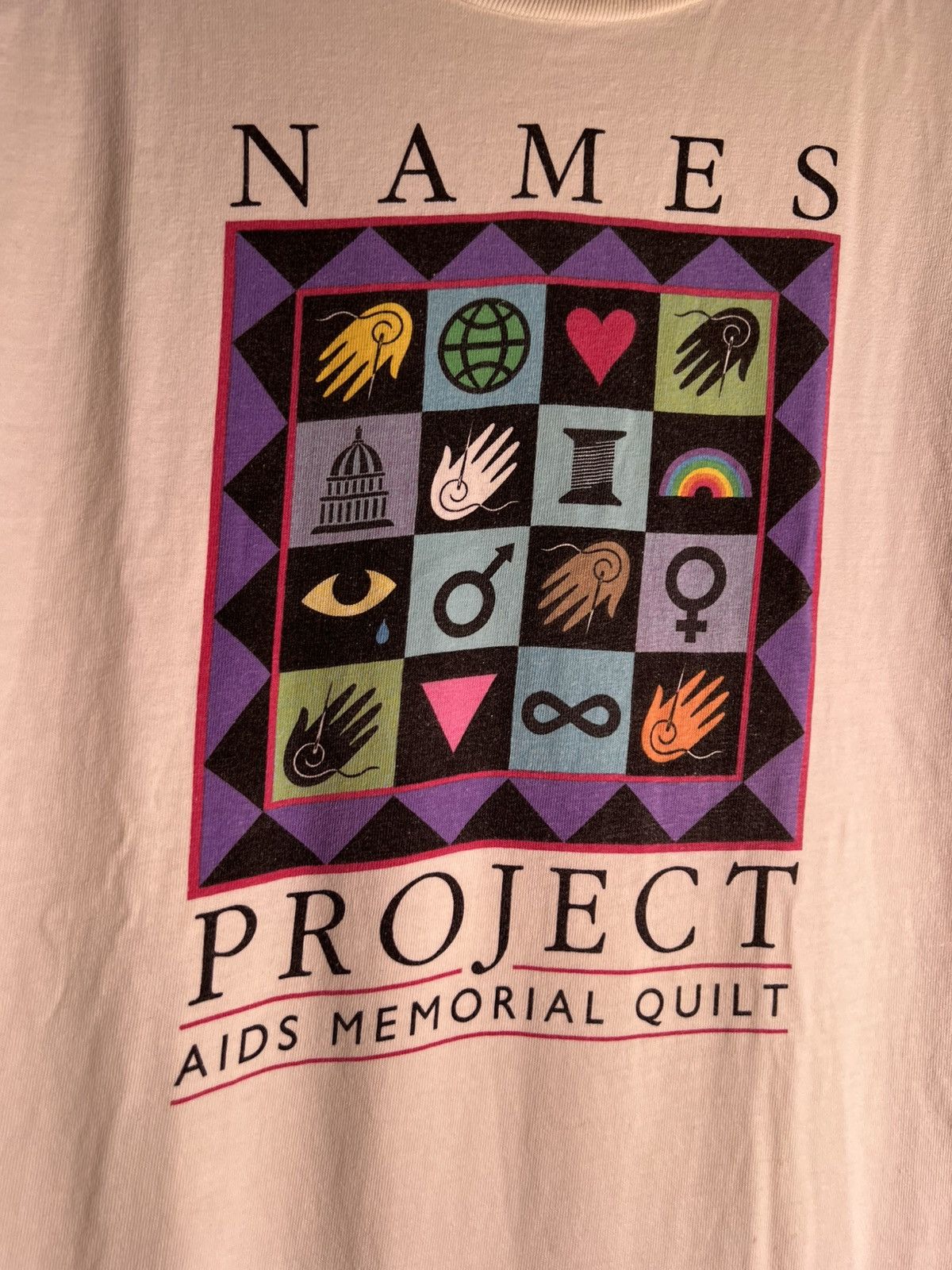 Vintage 90’s 2000’s Y2K VTG Vintage Names Project AIDS Retro T Shirt Size US L / EU 52-54 / 3 - 5 Thumbnail