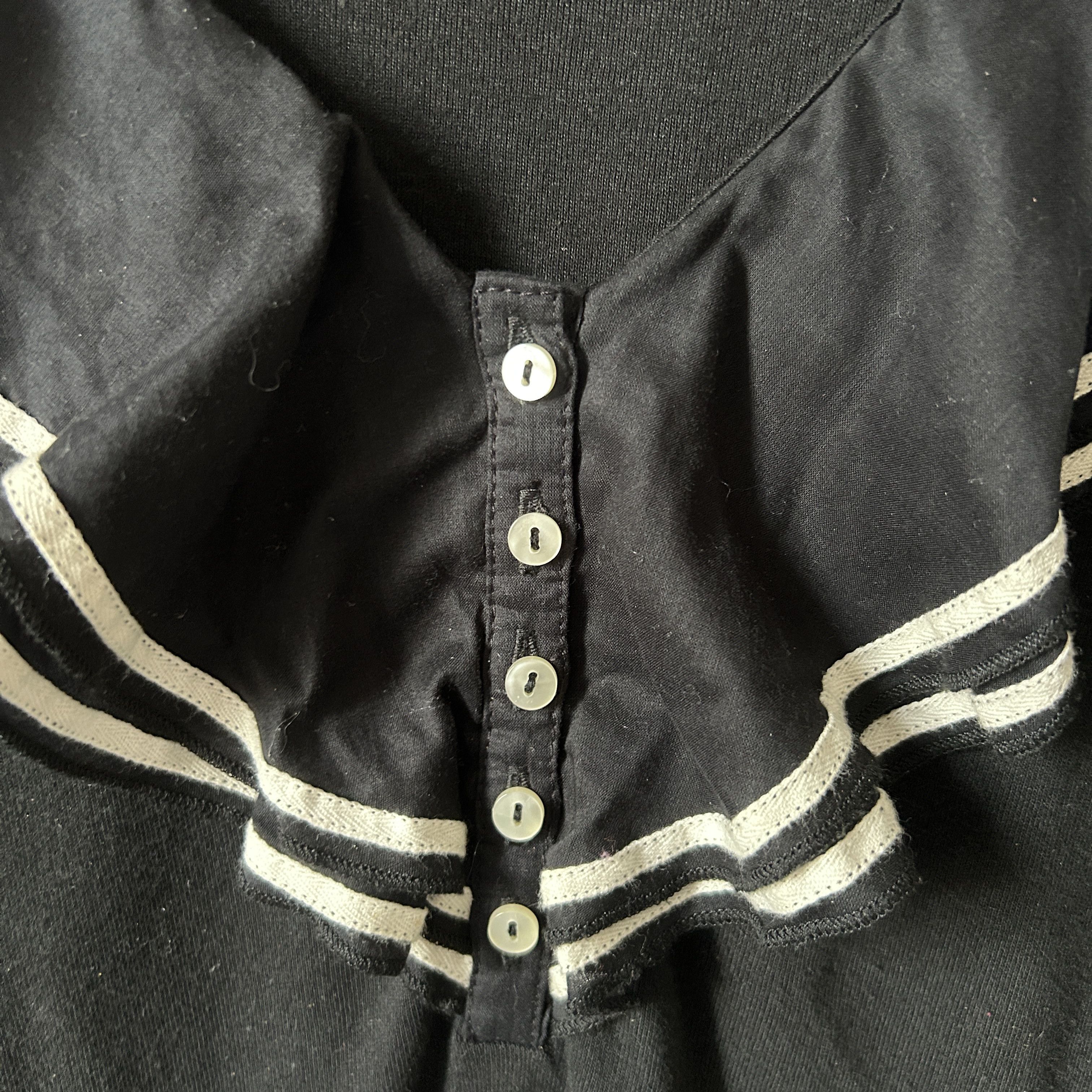 Ralph Lauren Ralph Lauren Black Cotton Ruffle Sailor Style T-Shirt Size M / US 6-8 / IT 42-44 - 14 Thumbnail