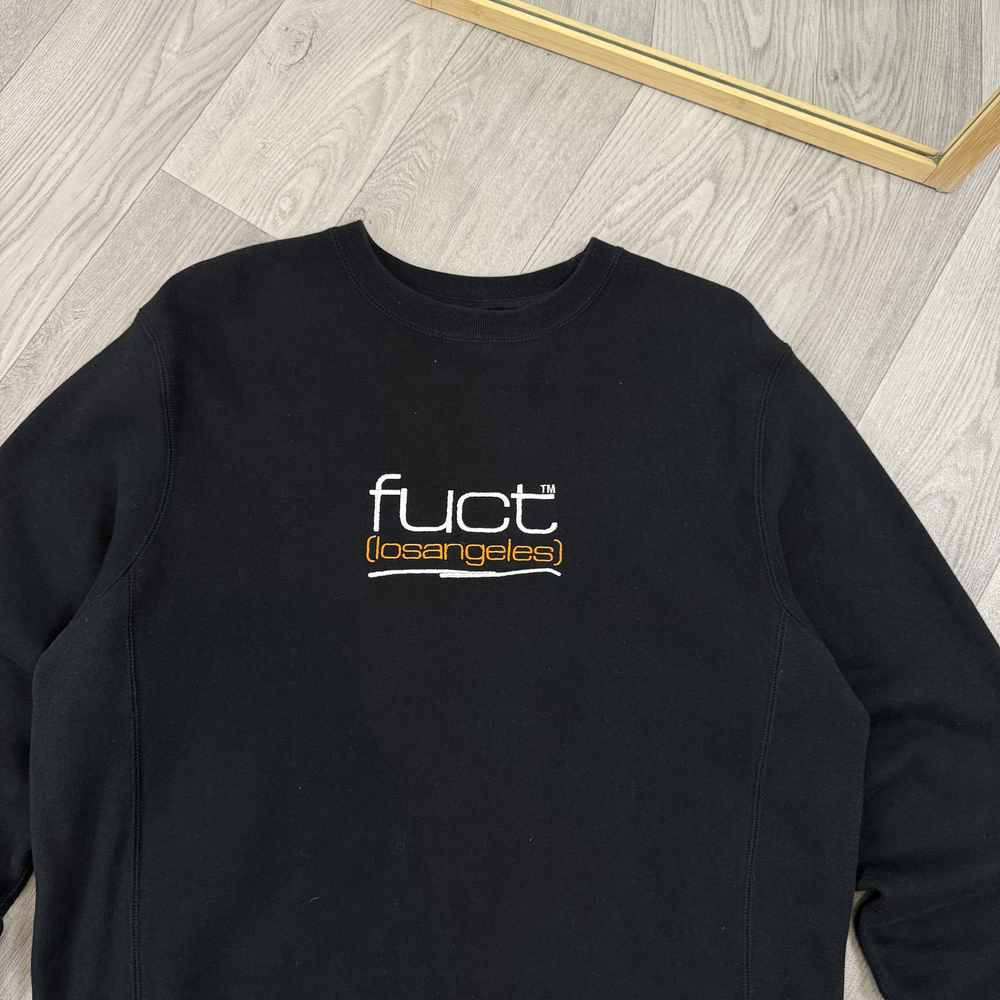 FUCT FUCT Los Angeles Black Embroidered Crewneck Sweatshirt Size US M / EU 48-50 / 2 - 7 Thumbnail