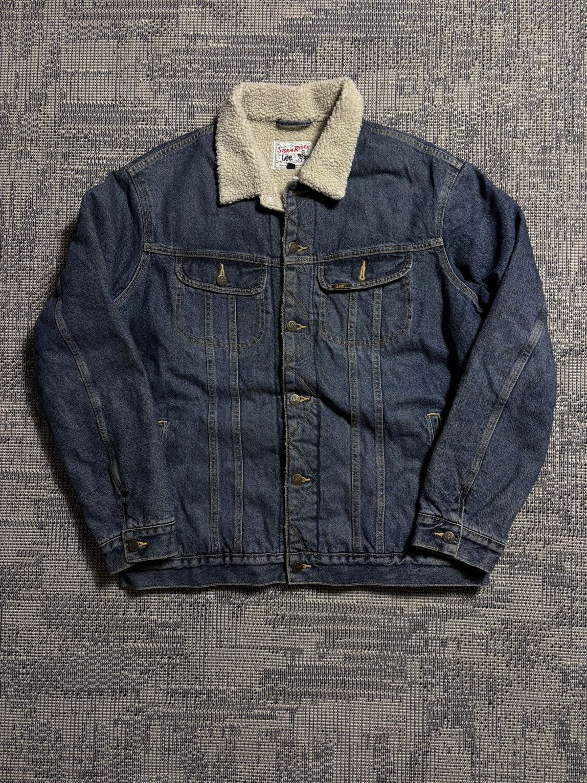 Lee Lee Storm Rider Sherpa Denim Jacket Size US XXL / EU 58 / 5 - 1 Thumbnail