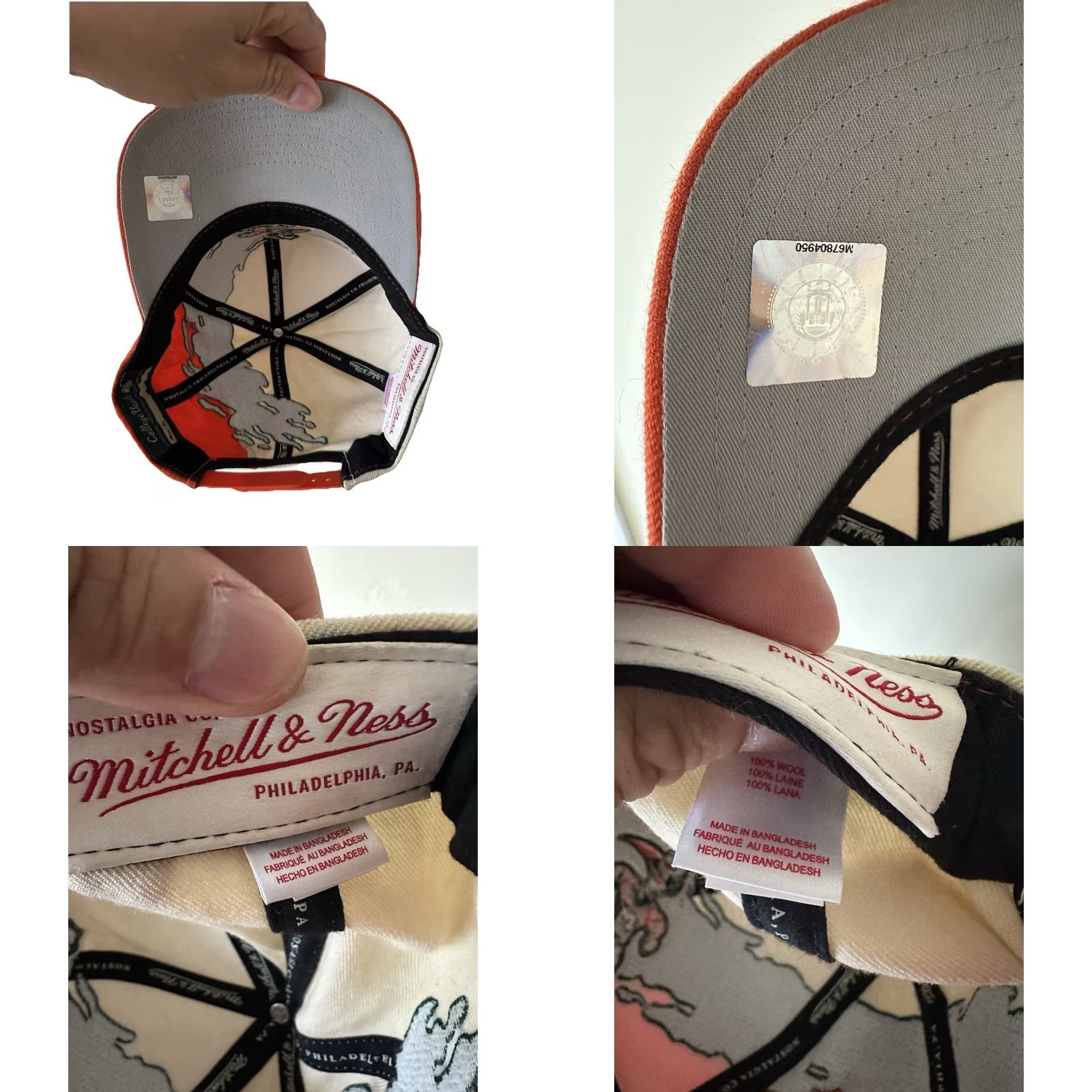 Mitchell & Ness Mitchell & Ness Hat Snapback Miami Hurricanes Ibis Logo Paint Brush Splash RARE Green One Size Men Mens Snapback Hat Size ONE SIZE - 8 Thumbnail