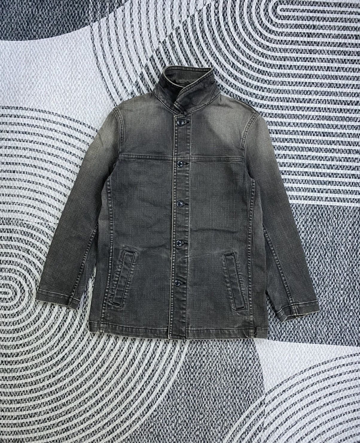 Tete Homme Vintage Tete Homme By Issey Miyake Wash Grey Denim Jacket Size US M / EU 48-50 / 2 - 5 Thumbnail