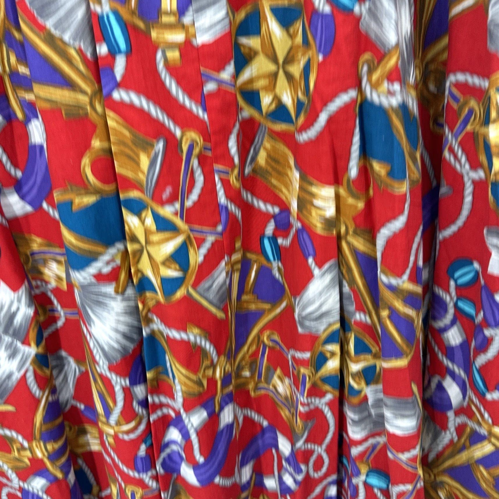 Vintage VINTAGE Tumbleweeds Maxi Skirt Women Large Red 70s Boho Prairie Cottagecore Y2K 90s Fashion Size 36" / US 14 / IT 50 - 4 Thumbnail