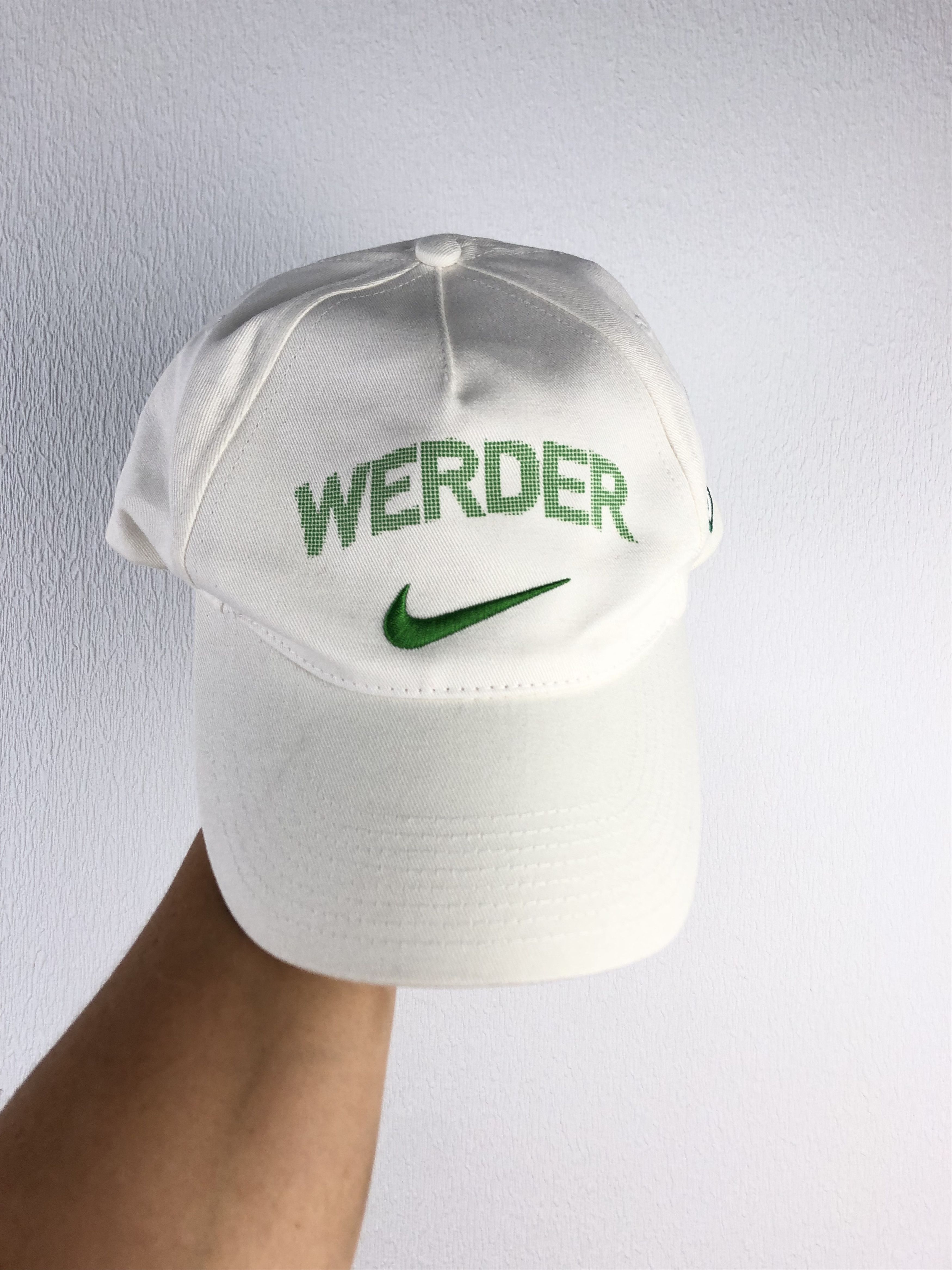 Nike Vintage Nike Werder Bremen Football Cap Hat Soccer White Size ONE SIZE - 1 Thumbnail