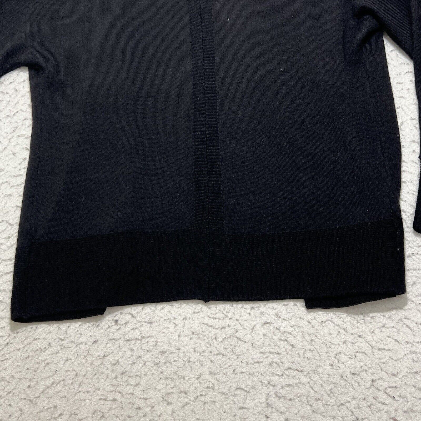 Coldwater Creek Coldwater Creek Wool Blend Black Cardigan Sweater Size XS / US 0-2 / IT 36-38 - 12 Thumbnail
