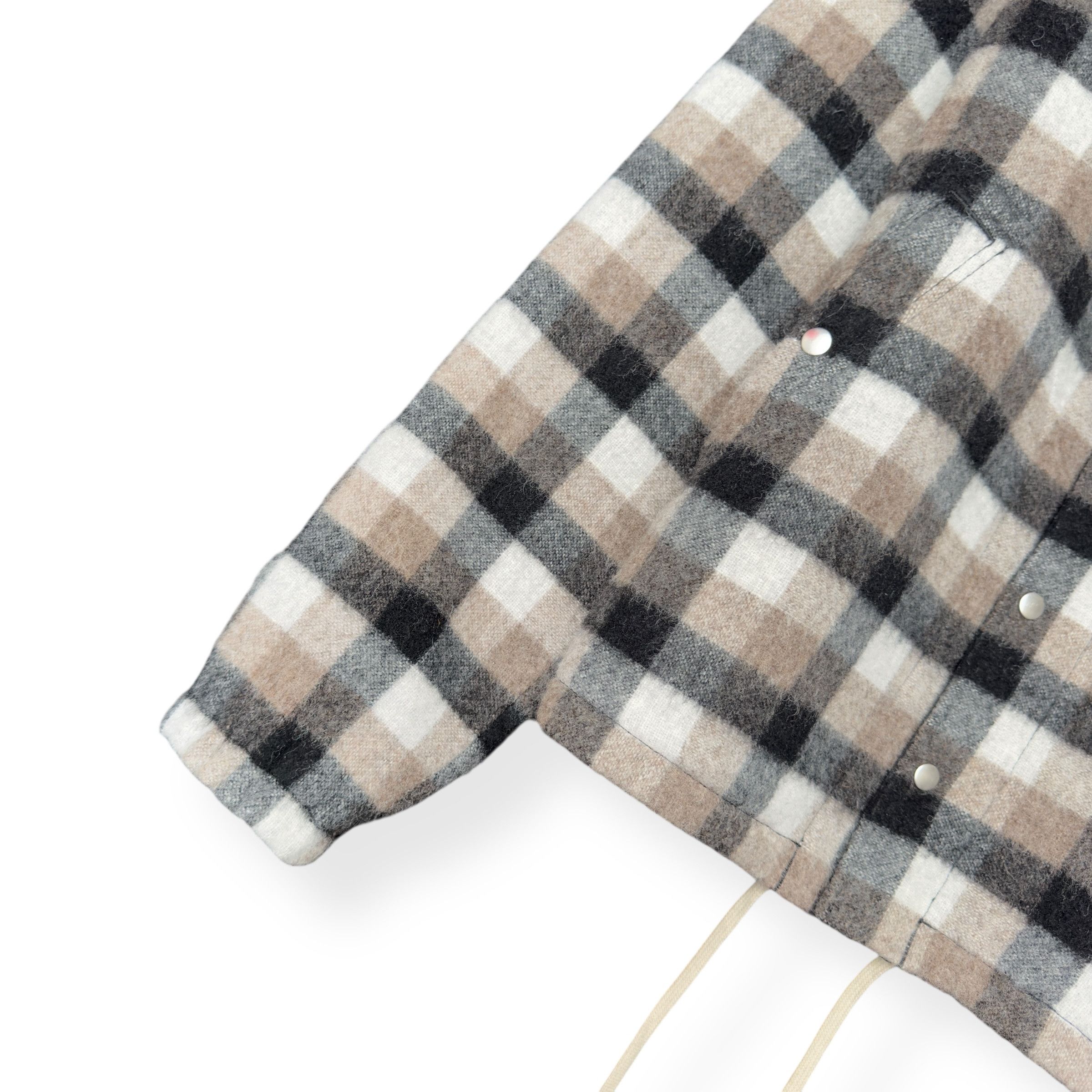 Rick Owens RICK OWENS AW19 ‘LARRY’ WOOL CHECKED JACKET BROWN 50 / M Size US M / EU 48-50 / 2 - 2 Thumbnail