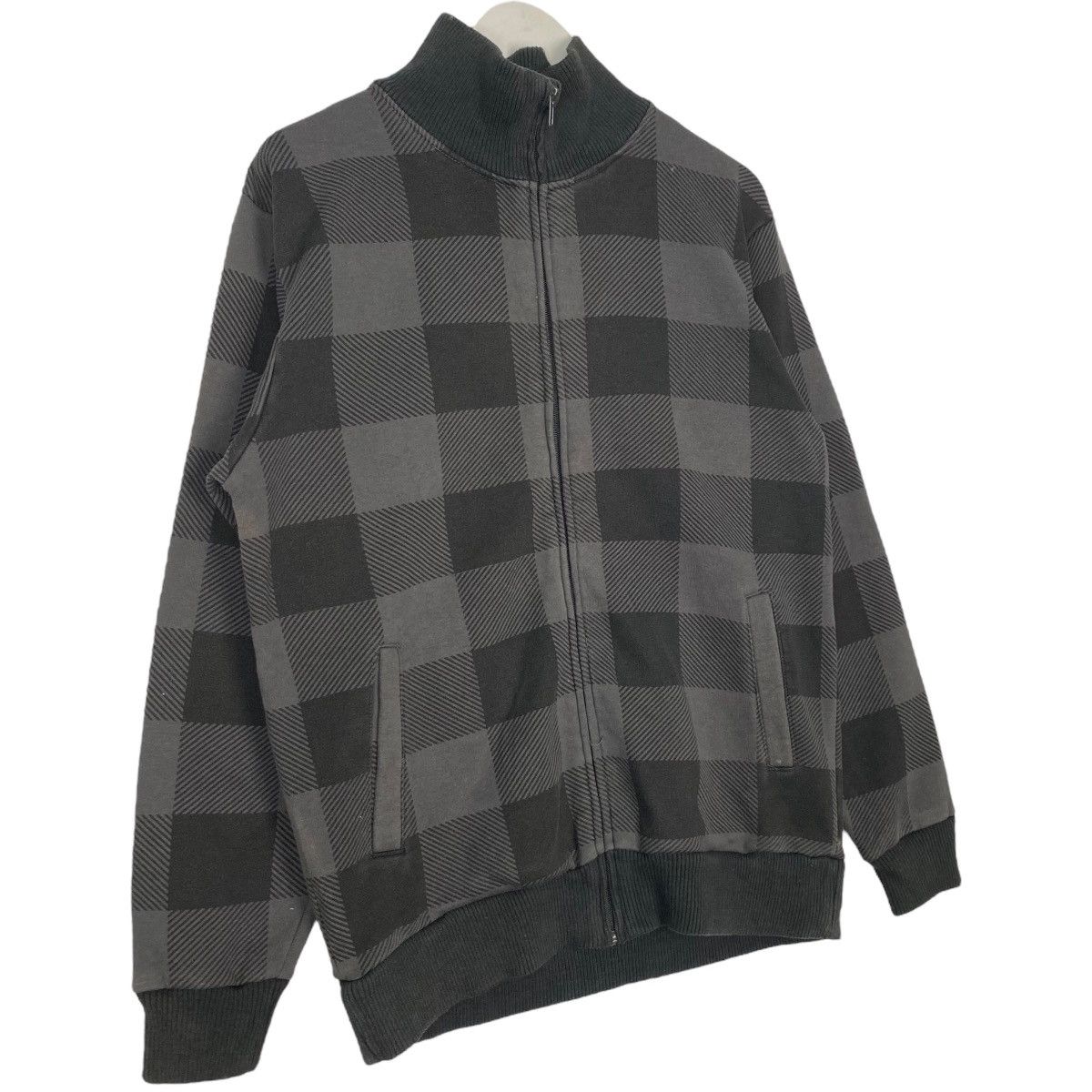 Vintage Vintage Woolrich Full Zip Sweatshirt Heavy Cotton Checked Size US M / EU 48-50 / 2 - 3 Thumbnail