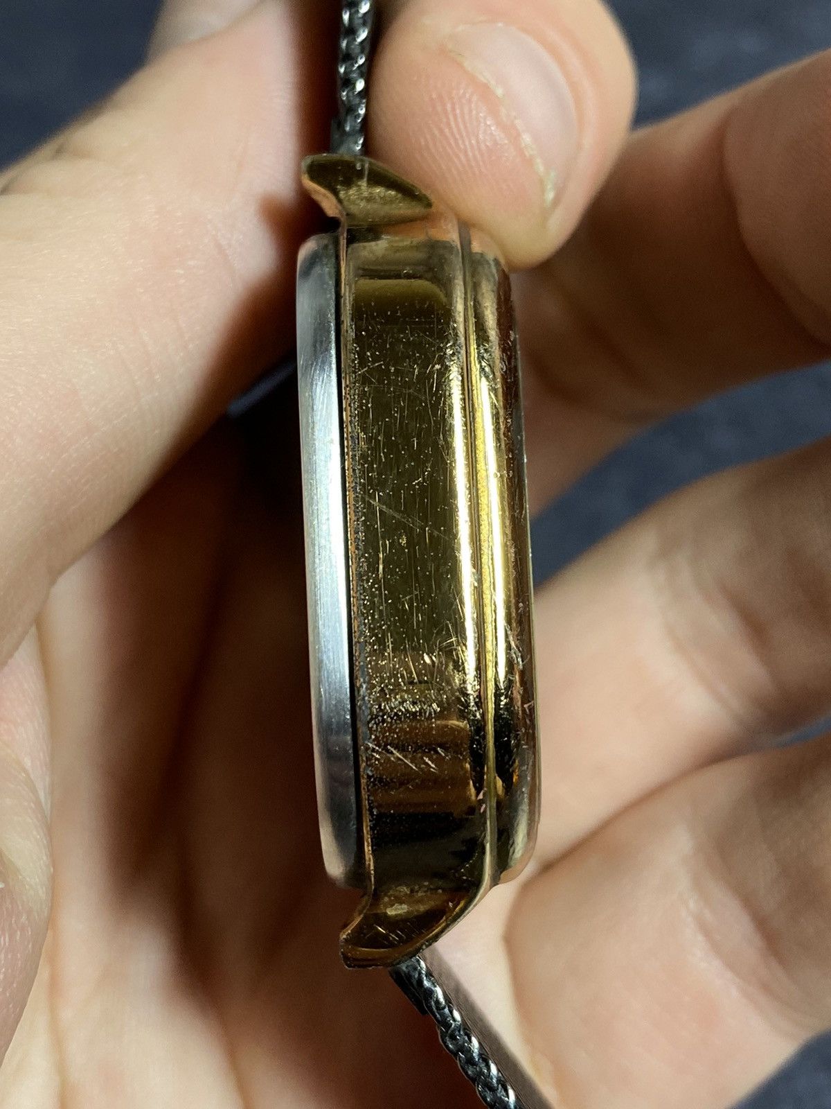 Vintage Skeleton Automatic Gold Square Watch Vintage Style Size ONE SIZE - 12 Thumbnail