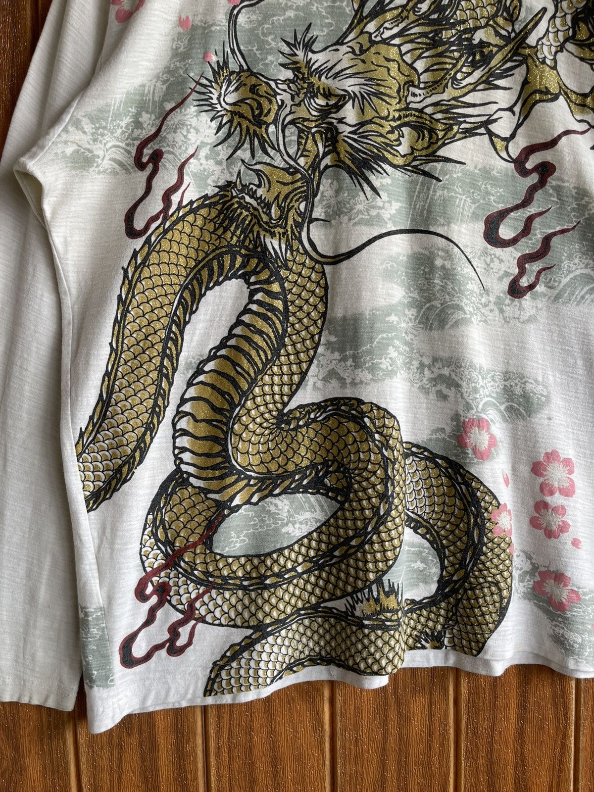 Karakuri Tamashii Vintage’y2k🔥DURANTE🔥Dragonfly Sukajan Longsleeve Tshirt Size US XL / EU 56 / 4 - 13 Thumbnail