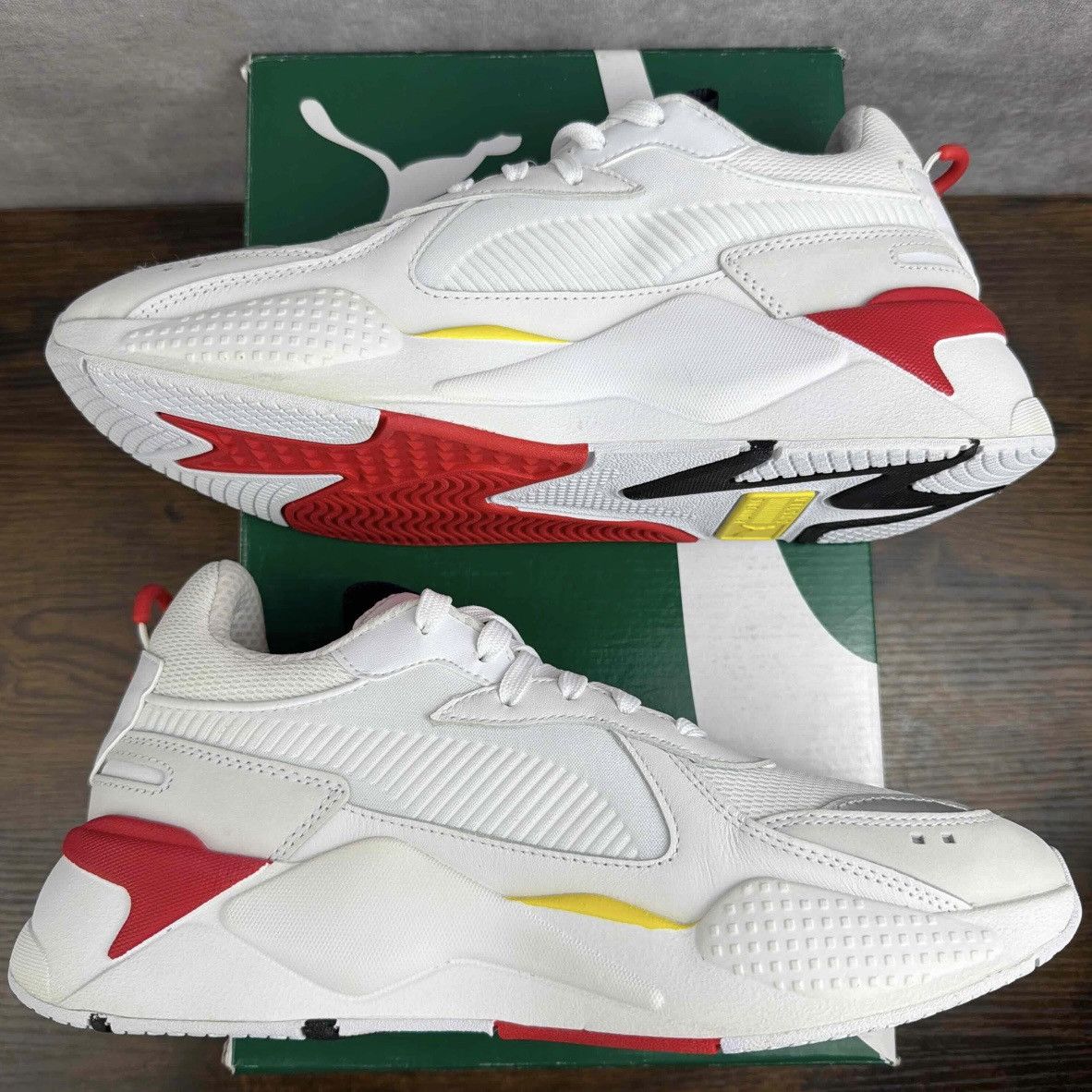 Ferrari × Puma NEW Puma RS-X Trophy Scuderia Ferrari White Rosso 370581-01 Size US 9 / EU 42 - 4 Thumbnail