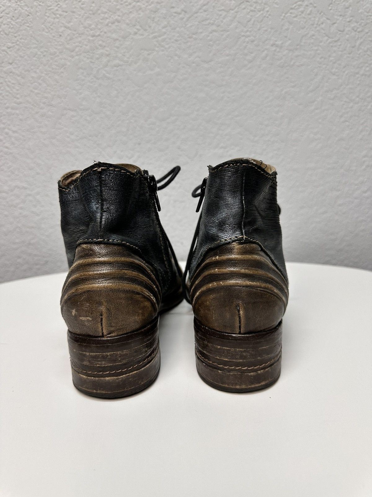 A.S.98 Meltal Zip Italy Leather Mens Boots AS 98 Style Rick Owens Size US 9 / IT 39 - 6 Thumbnail