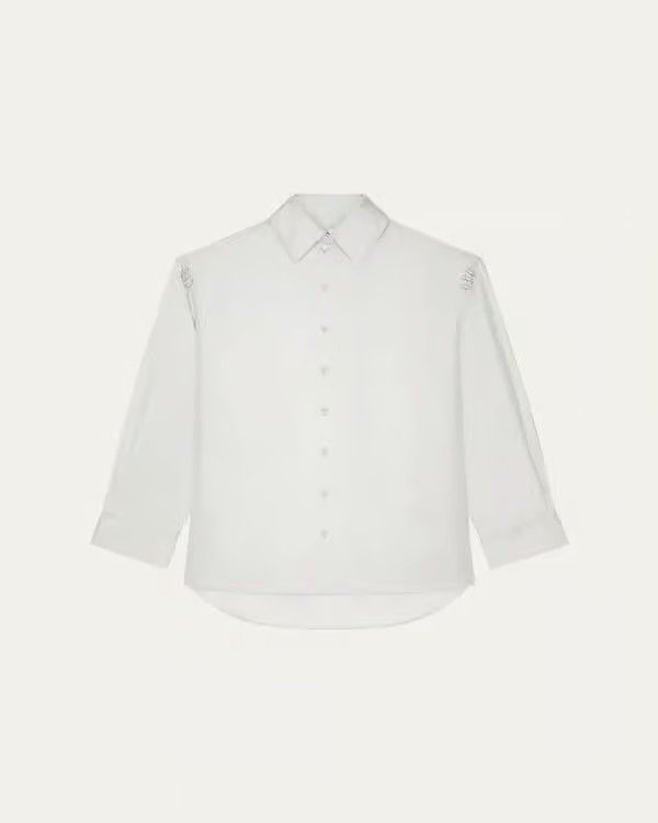 Givenchy o1w1db10325 3 Strass Shirt in Pearl/Grey Size M / US 6-8 / IT 42-44 - 1 Thumbnail