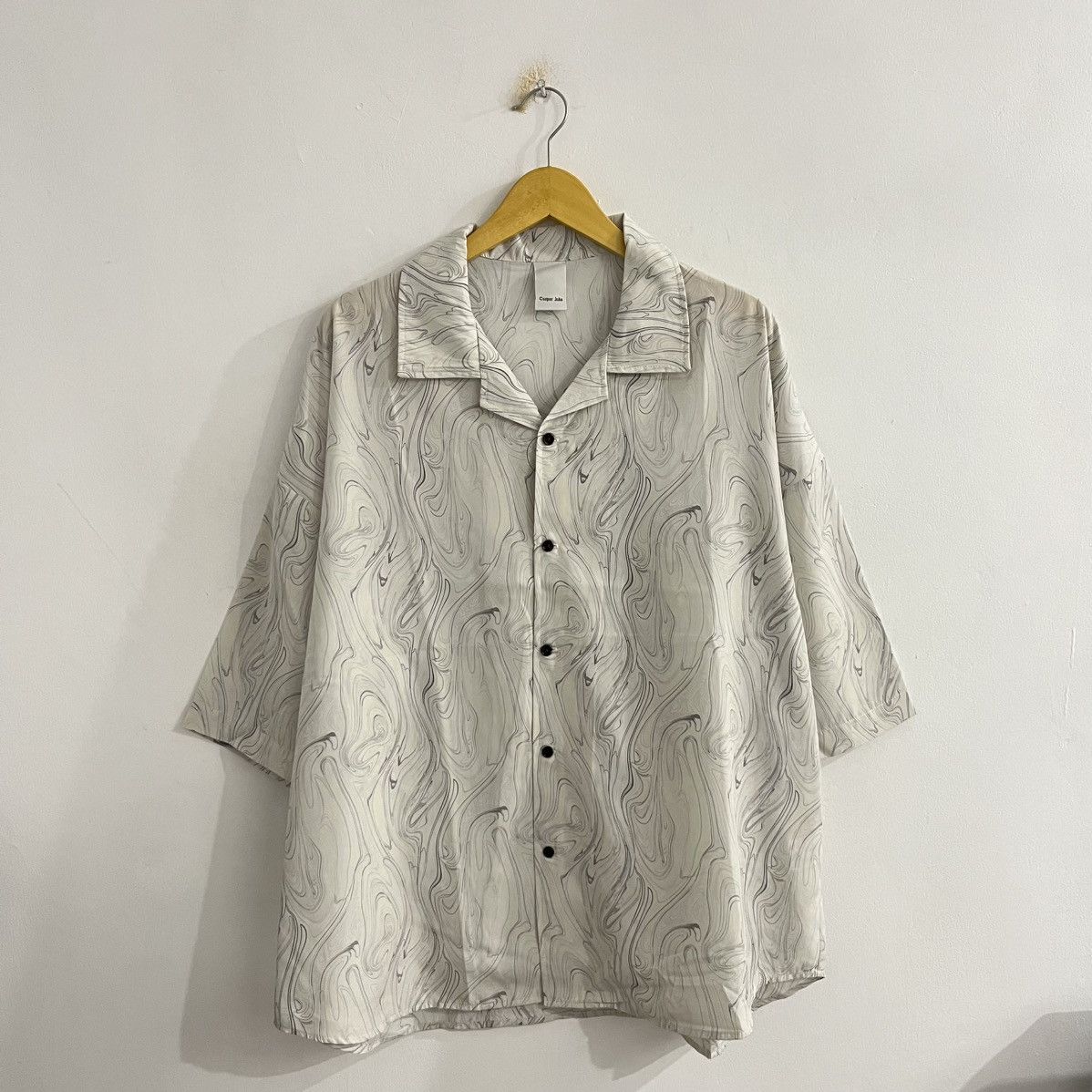 Japanese Brand Casper John Pattern Oversized Shirt Size US L / EU 52-54 / 3 - 1 Thumbnail