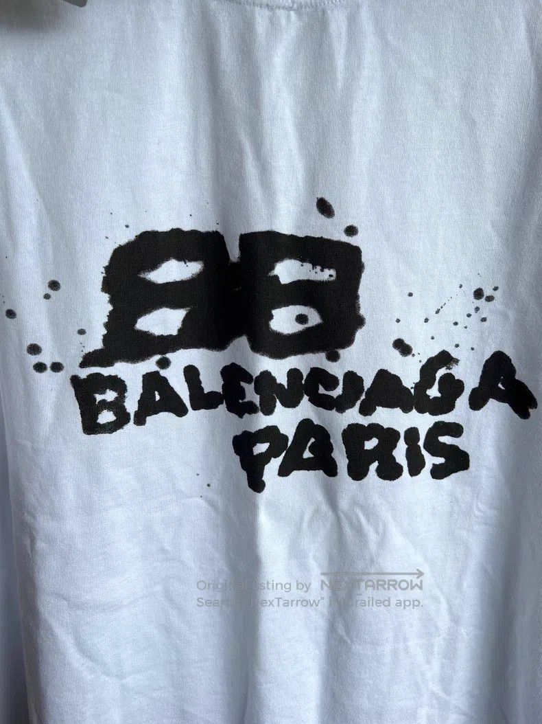 Balenciaga Balenciaga Letter Printed Round Neck Short Sleeve T-Shirt Size US S / EU 44-46 / 1 - 4 Thumbnail
