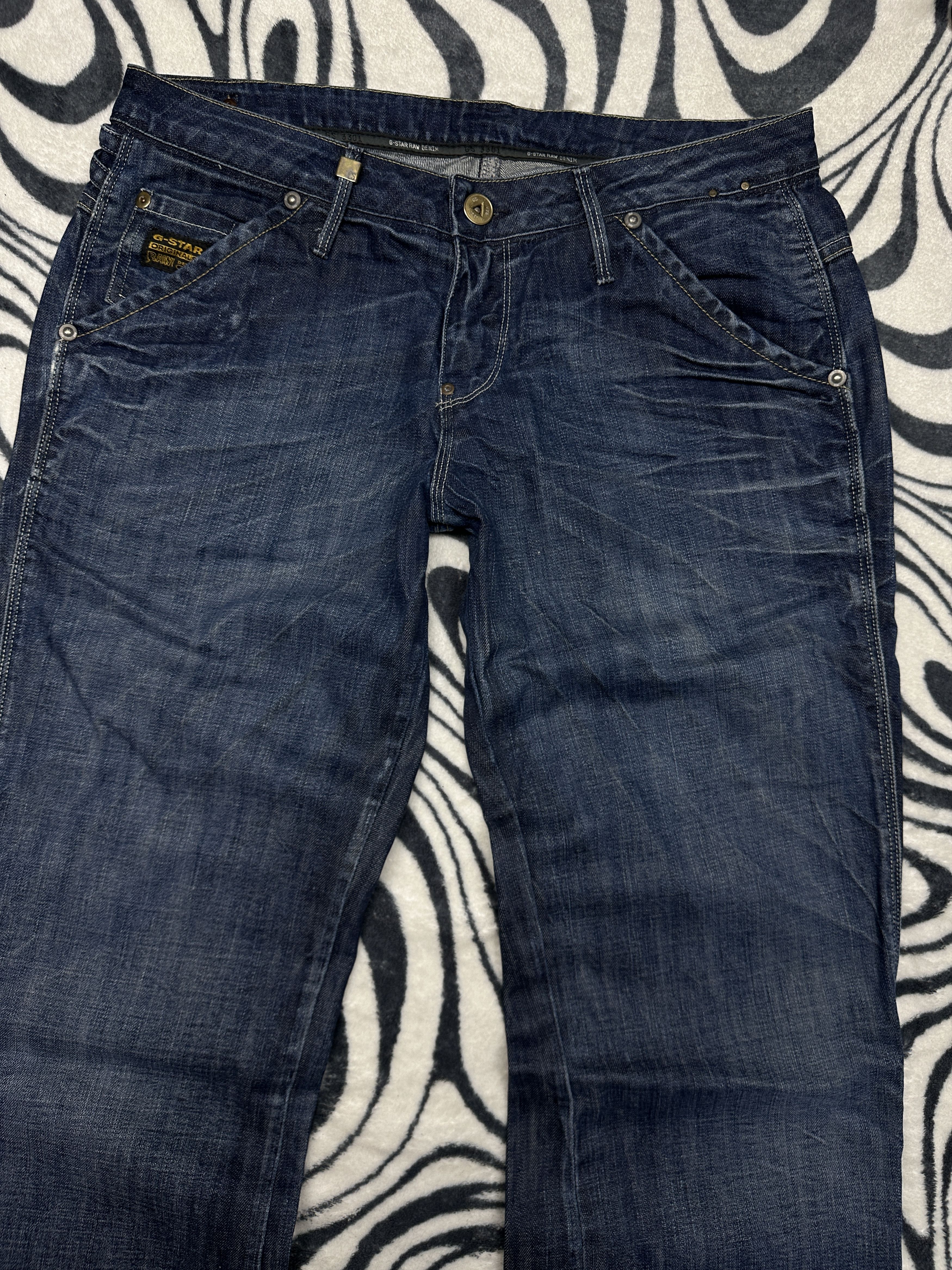 G-Star G Star Raw Medin Loose Denim Pants Jeans Size 31" - 2 Thumbnail