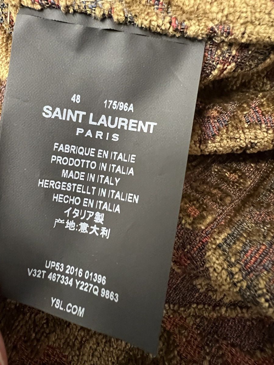 Saint Laurent Paris Saint Laurent Teddy Marrakesh Tapestry Bomber Jacket Size US M / EU 48-50 / 2 - 7 Thumbnail
