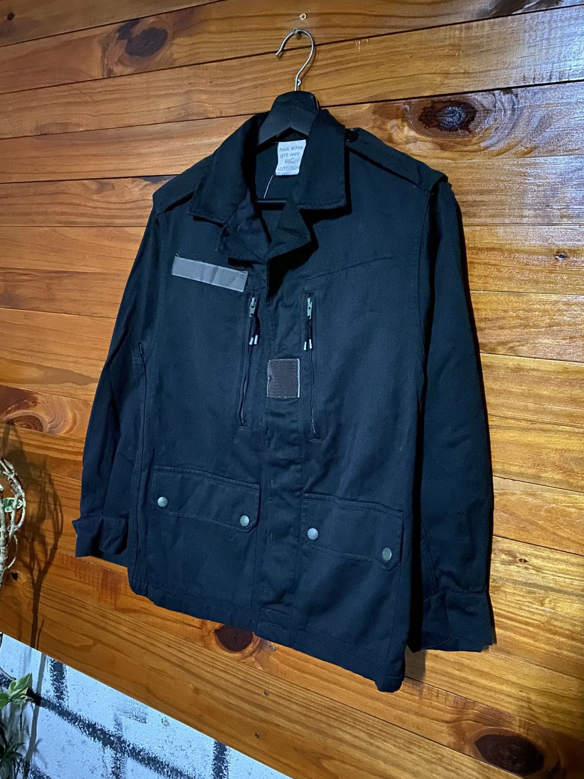 Vintage 1989 Paul Boyé French Military Field Jacket – Black