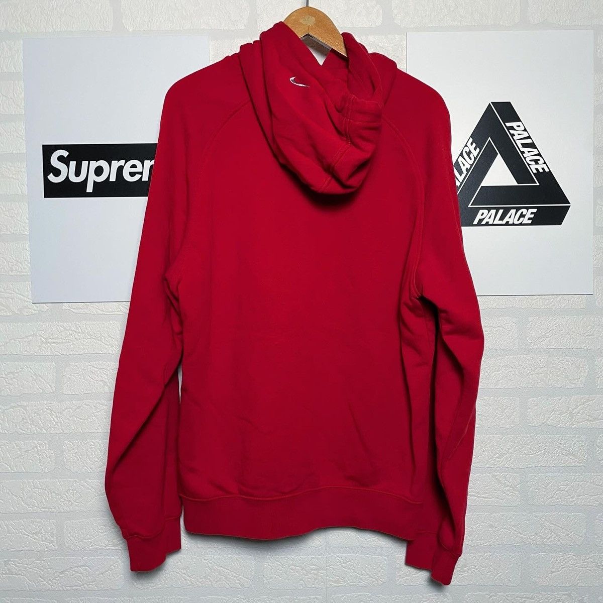 Nike × Vintage 00s Nike Vintage Big Logo Center Swoosh Oversize Hoodie Y2K Size US M / EU 48-50 / 2 - 2 Thumbnail