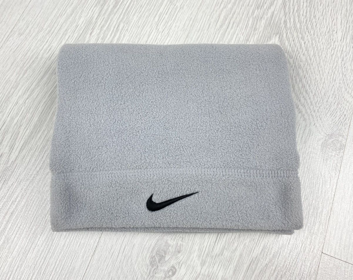 Nike Vintage Nike Fleece Scarf Y2K Drill Swoosh Size ONE SIZE - 2 Thumbnail