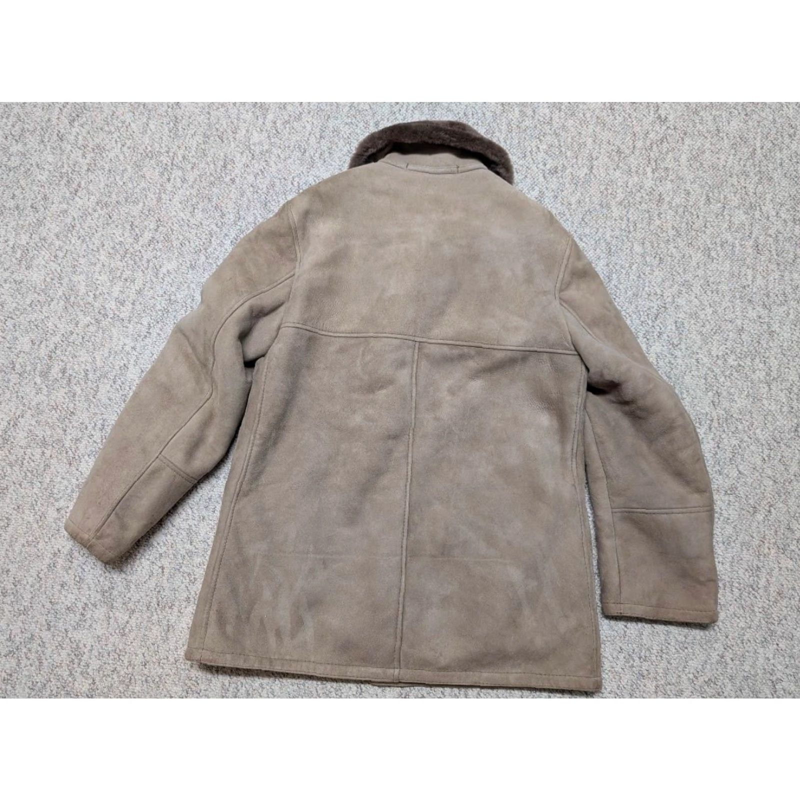 Nordstrom VINTAGE Nordstrom SHEARLING CoAt Leather Brown 42 M France Mens Size US M / EU 48-50 / 2 - 2 Thumbnail
