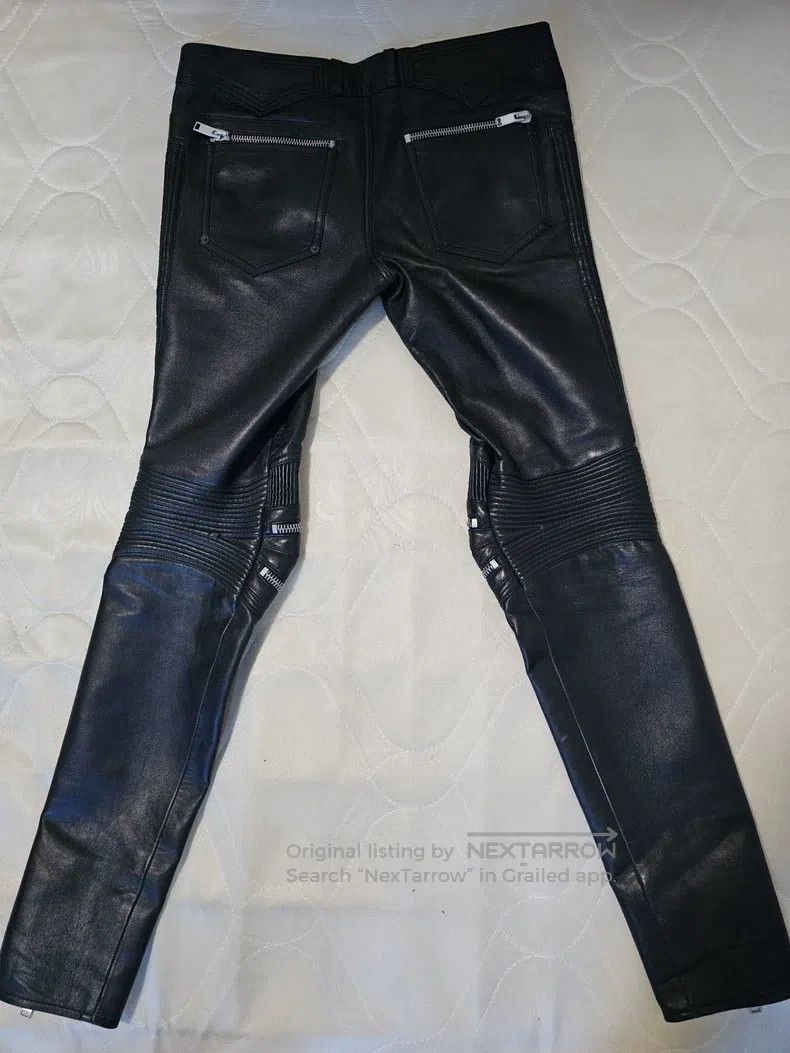 Saint Laurent Paris Saint Laurent Paris Black Warrior Multi-Zip Motorcycle Lea Size US 40 / EU 56 - 2 Thumbnail