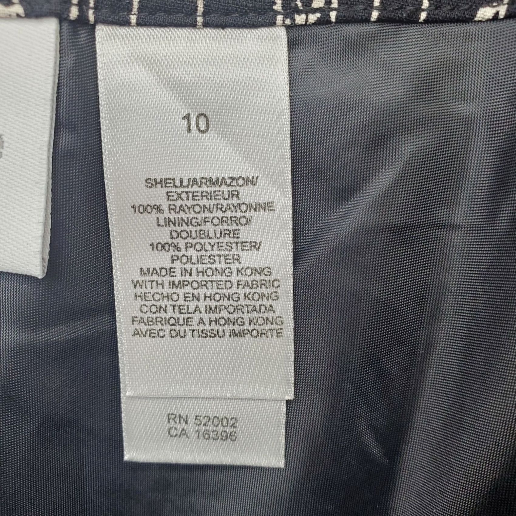 Liz Claiborne Liz Claiborne Skirt Women 10 Multicolor Leaf Print Lined Side Zip Knee Length Pencil Straight & Style Womens 10 Size 32" / US 10 / IT 46 - 5 Thumbnail